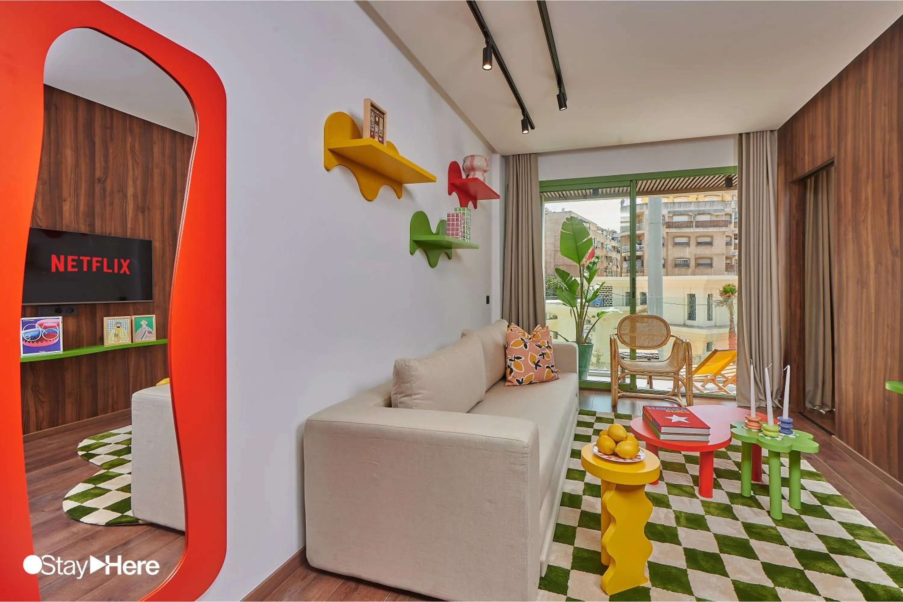 Living room in Stayhere Casablanca - CFC - Vibrant Residence