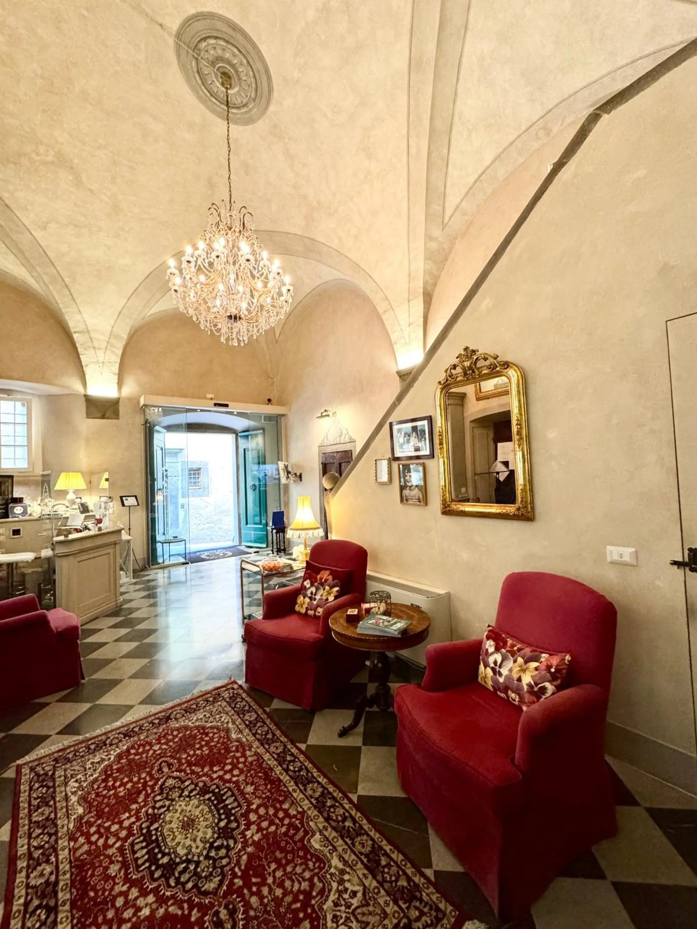 Lobby or reception in La Corte Di Ambra