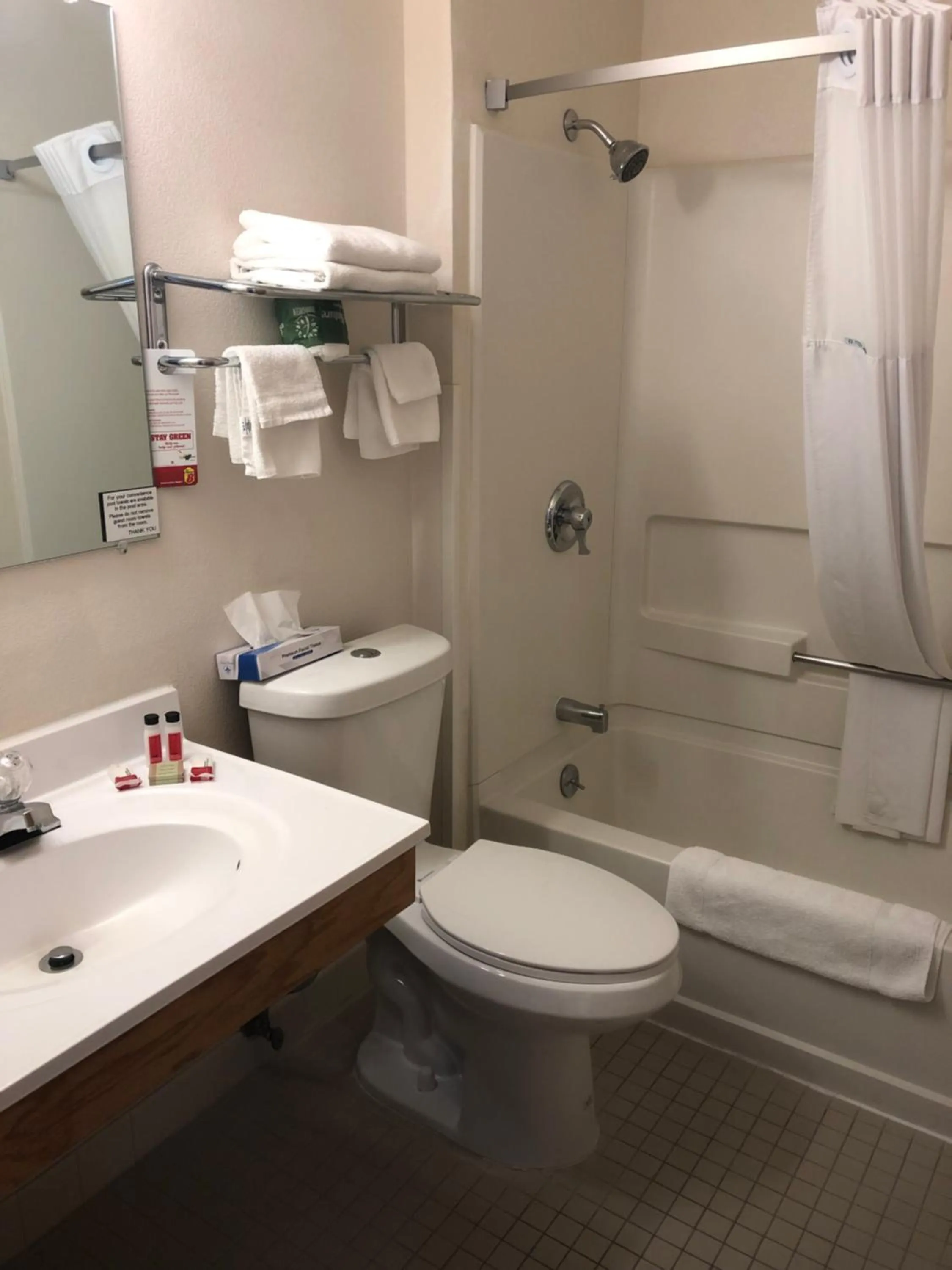 Bathroom in Super 8 by Wyndham Pendleton