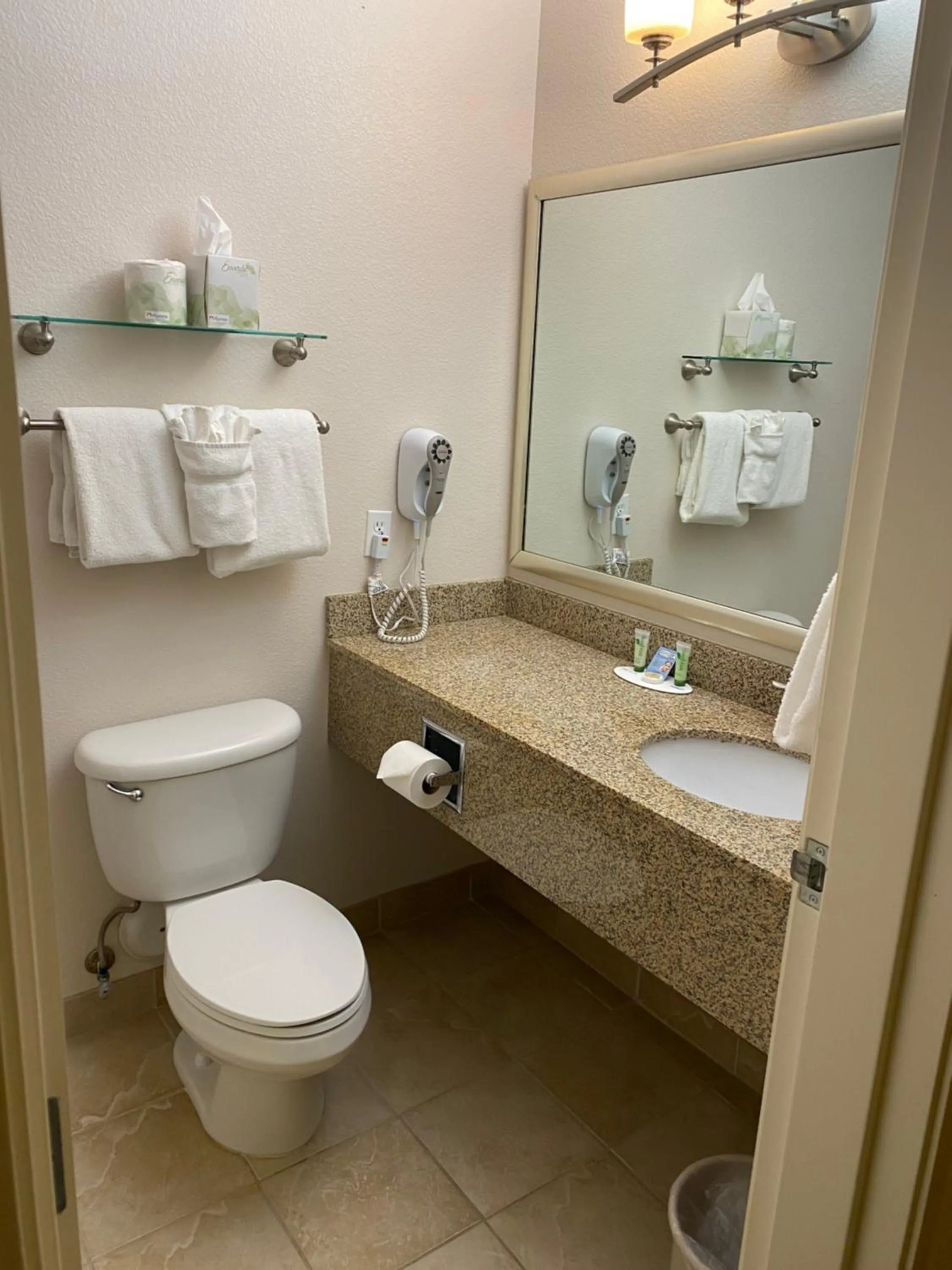 Bathroom in A Riverside Inn Travelodge by Wyndham