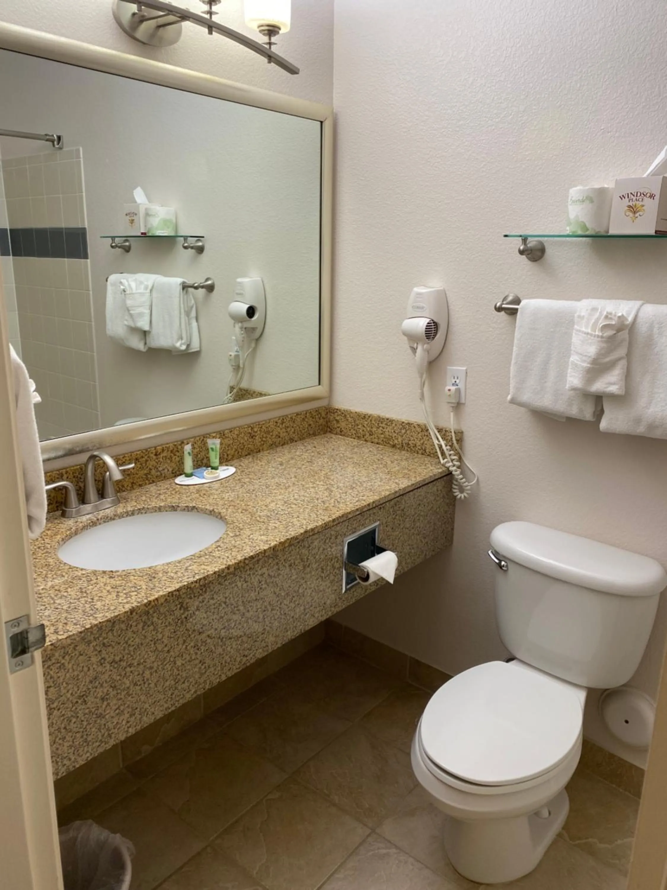 Bathroom in A Riverside Inn Travelodge by Wyndham