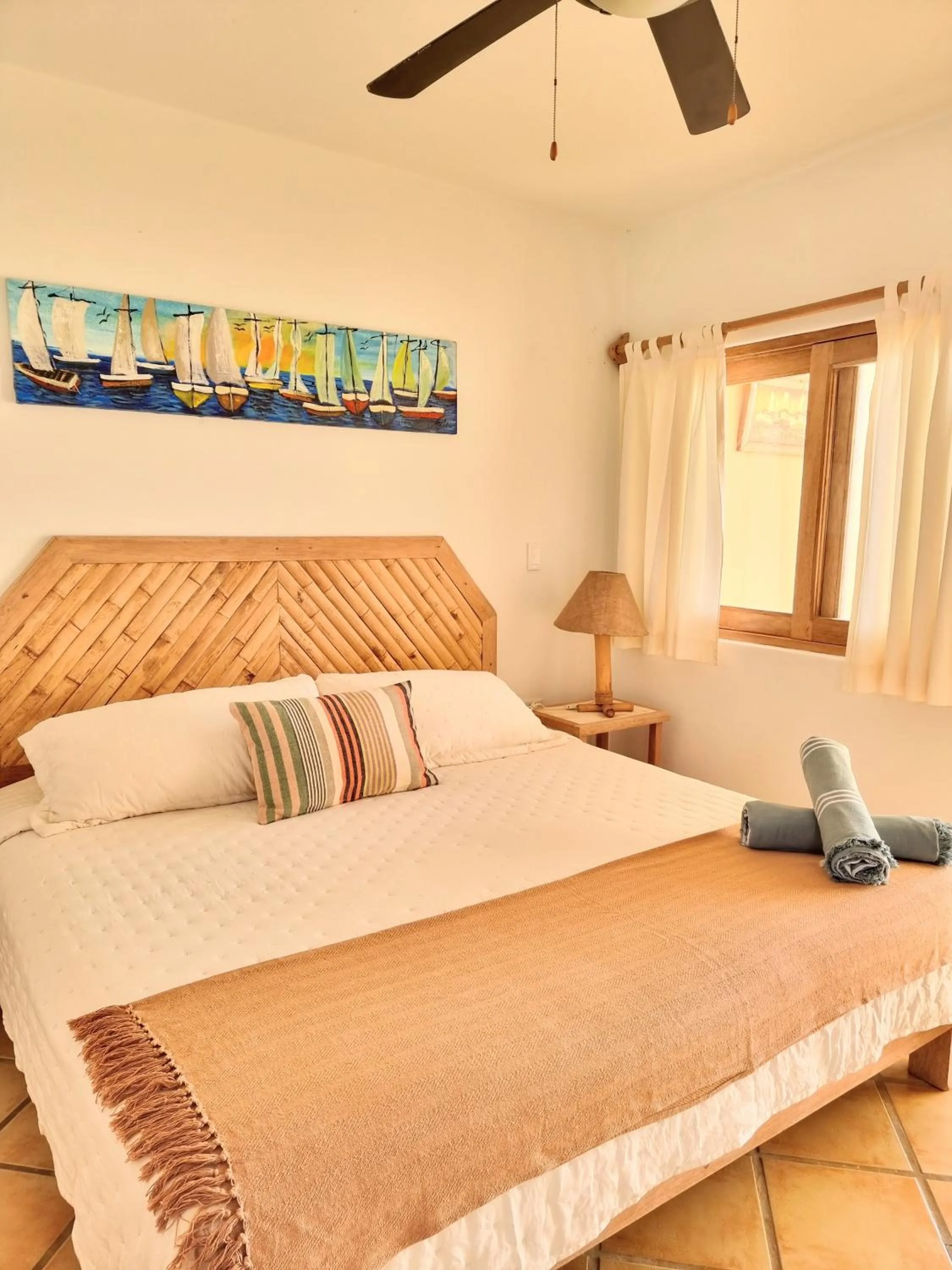 Bed in Mancora Beach Hotel