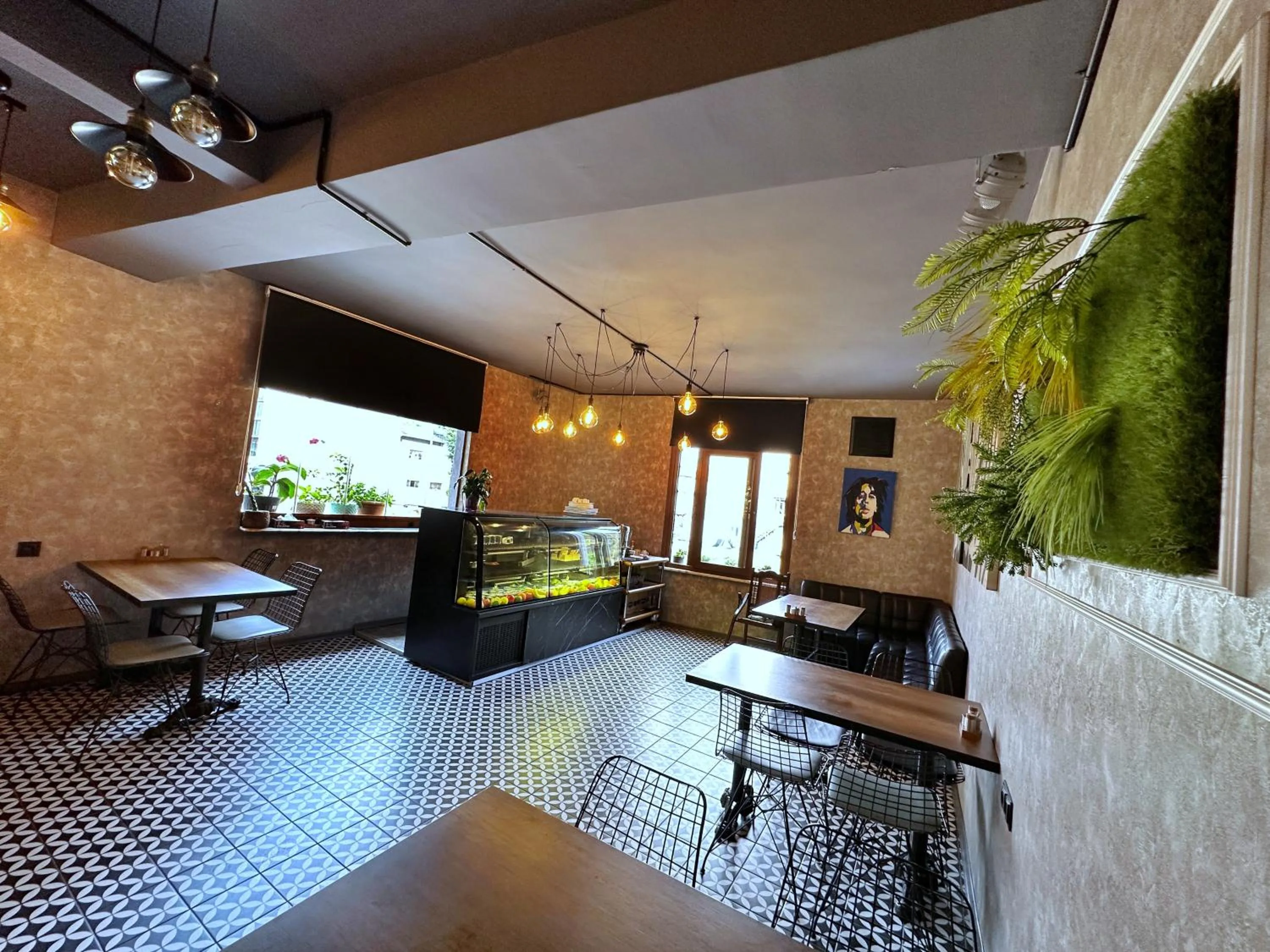 Seating area in Black Art Otel