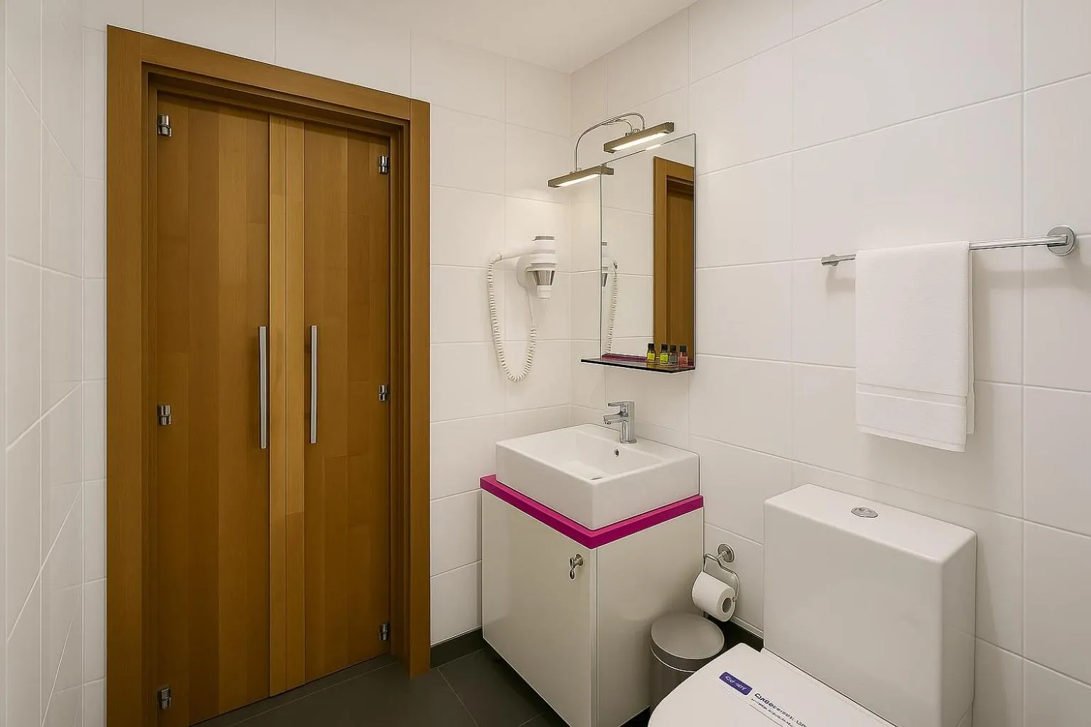 Toilet in Black Art Otel