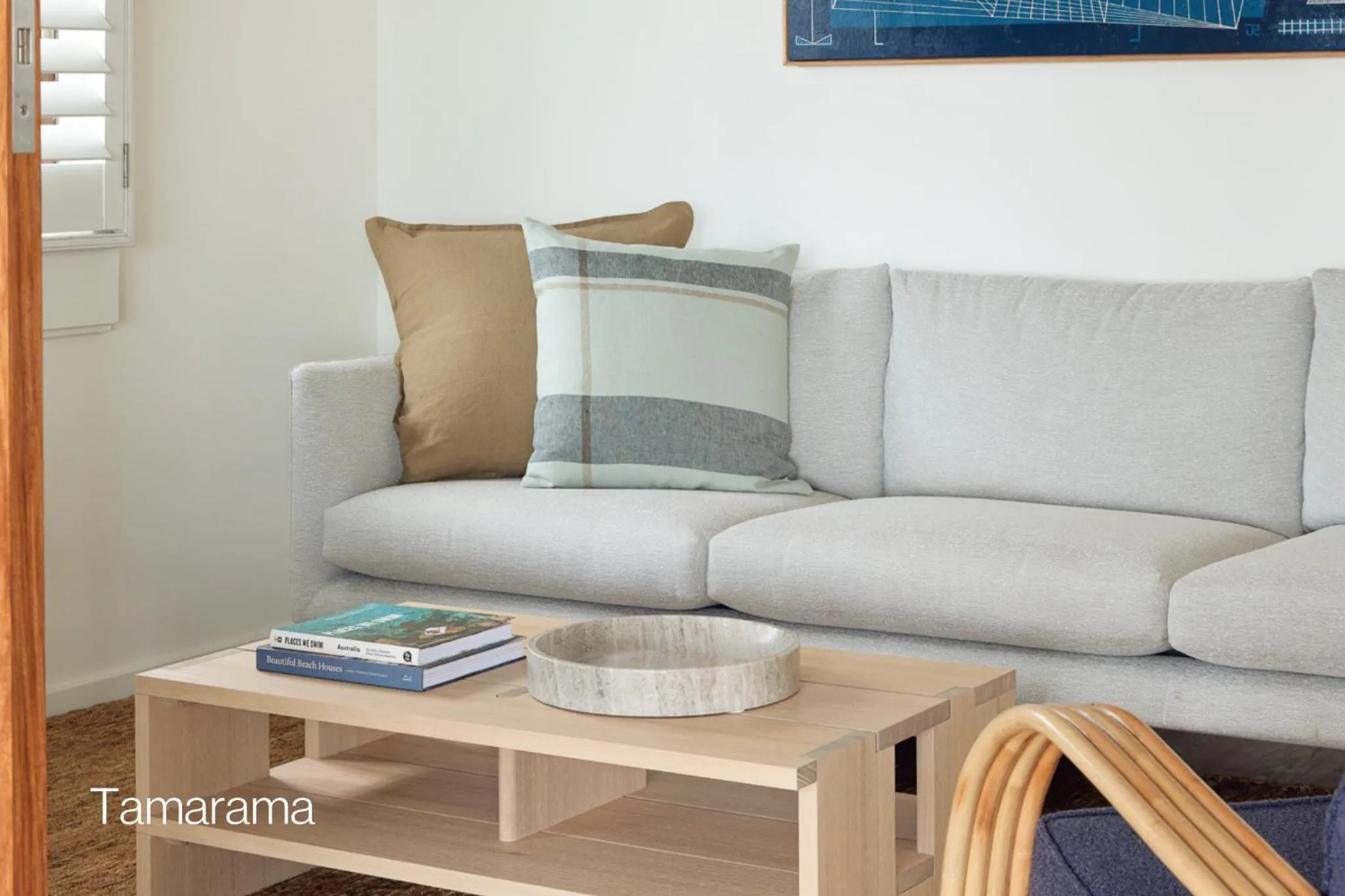 Living room in Bluewater on the Beach