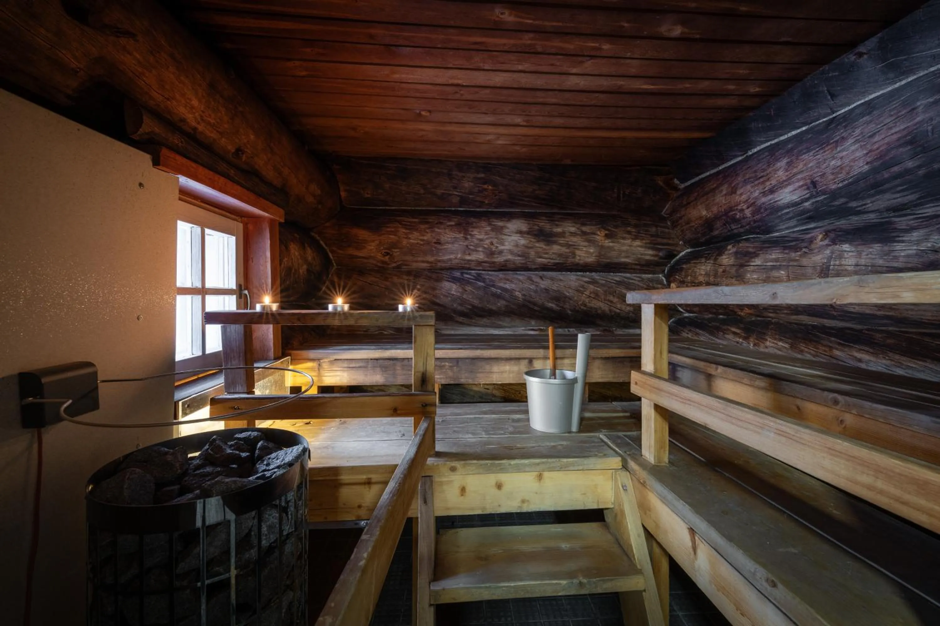 Sauna in Kuukkeli Apartments Pikku-Hirvas ja Porotokka