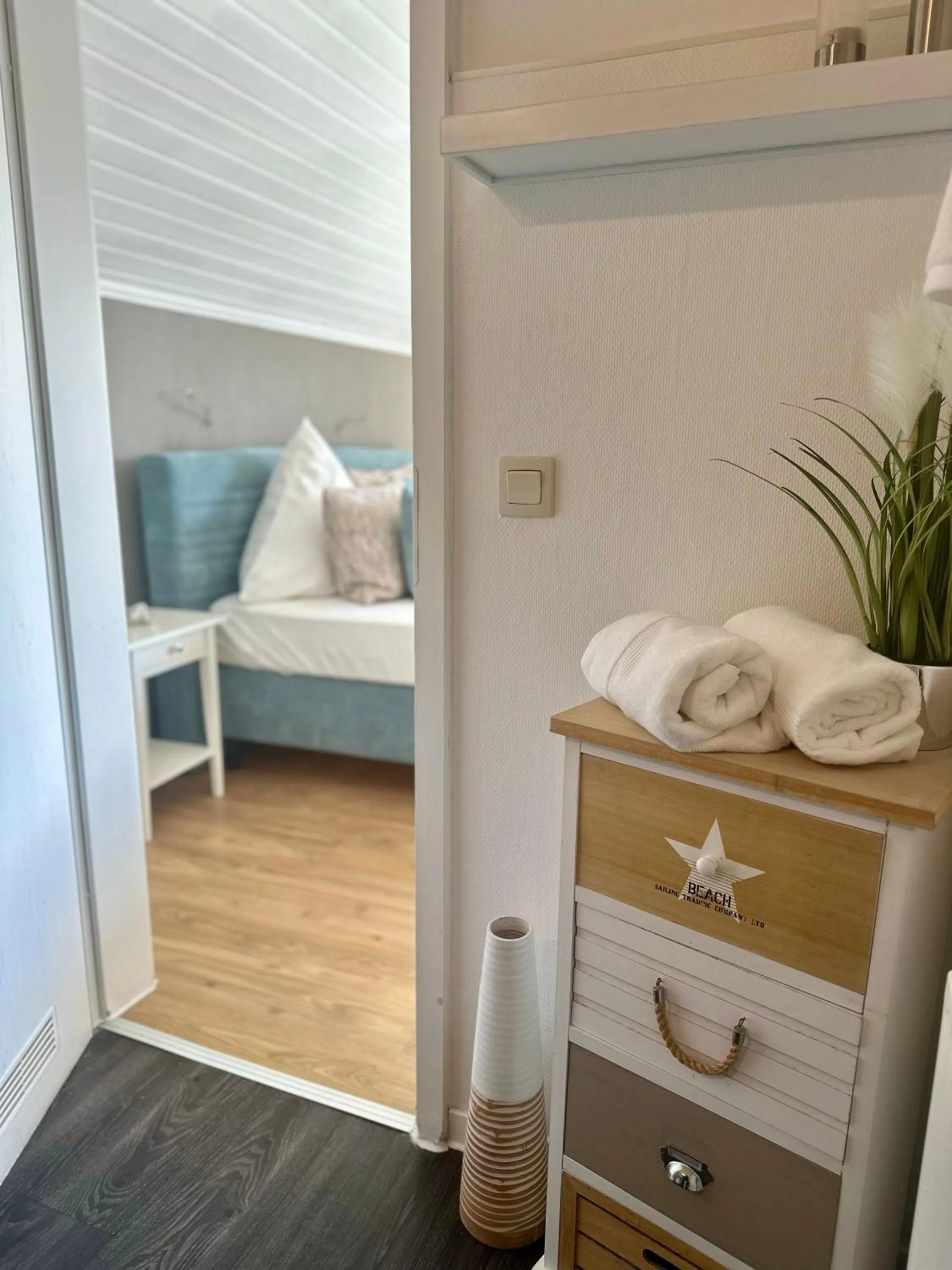 Bed in Hotel Restaurant Ostsee-Anker