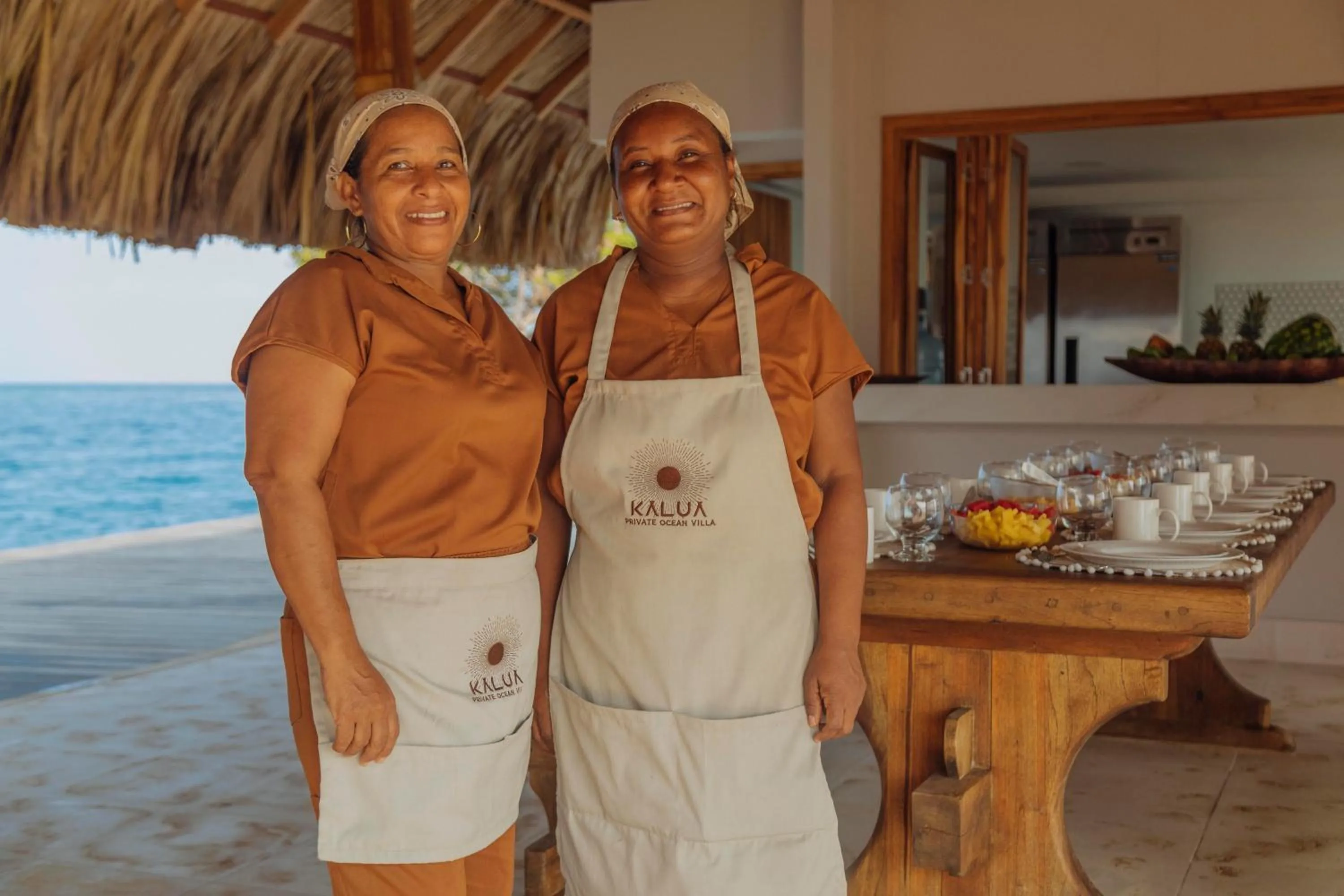 Staff in Isla Kalua - Private Ocean Villa
