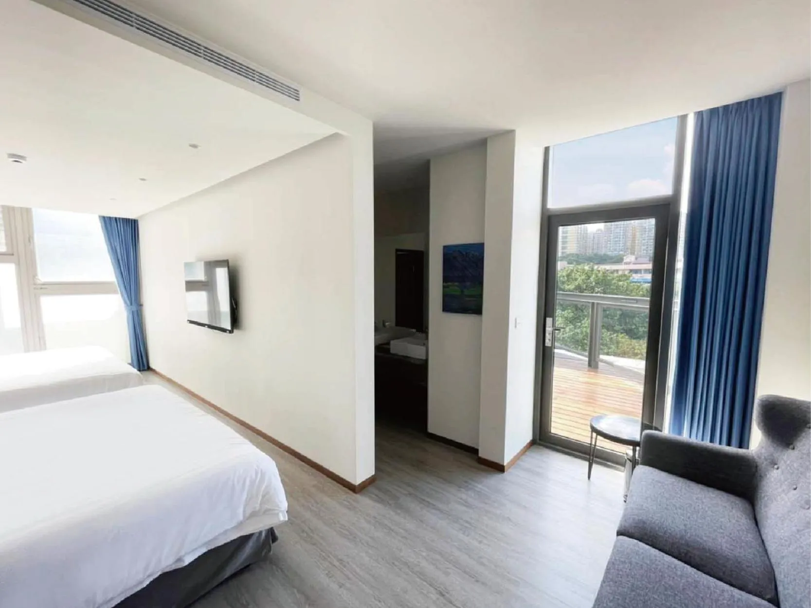 Bed in Hotel BEGINS 倉箱蜜境文旅