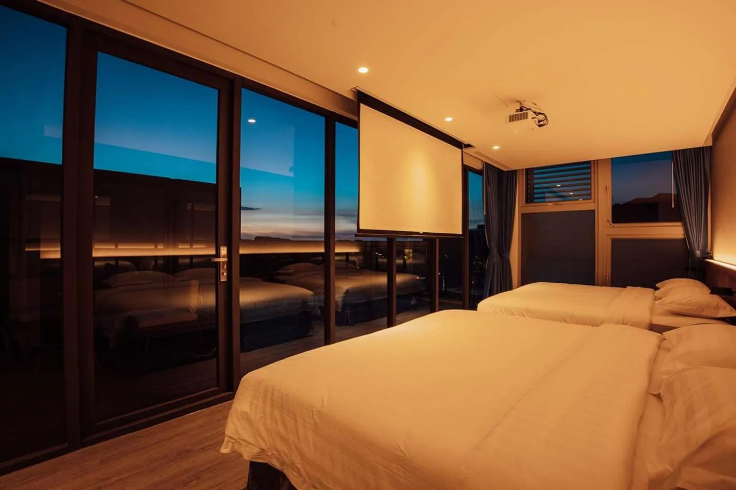 Bed in Hotel BEGINS 倉箱蜜境文旅