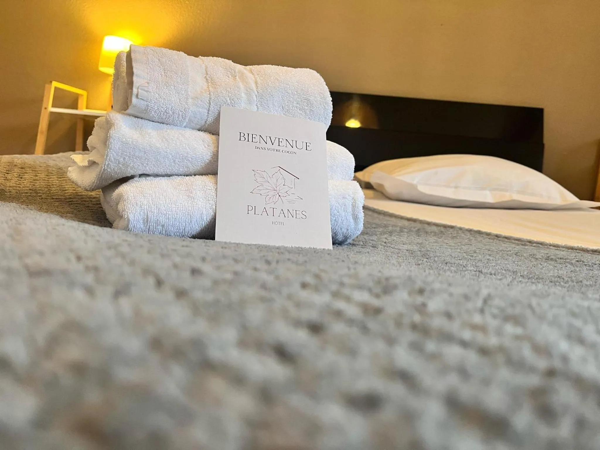 Bedroom, Bed in Hôtel Restaurant Platanes - KB HOTEL GROUP