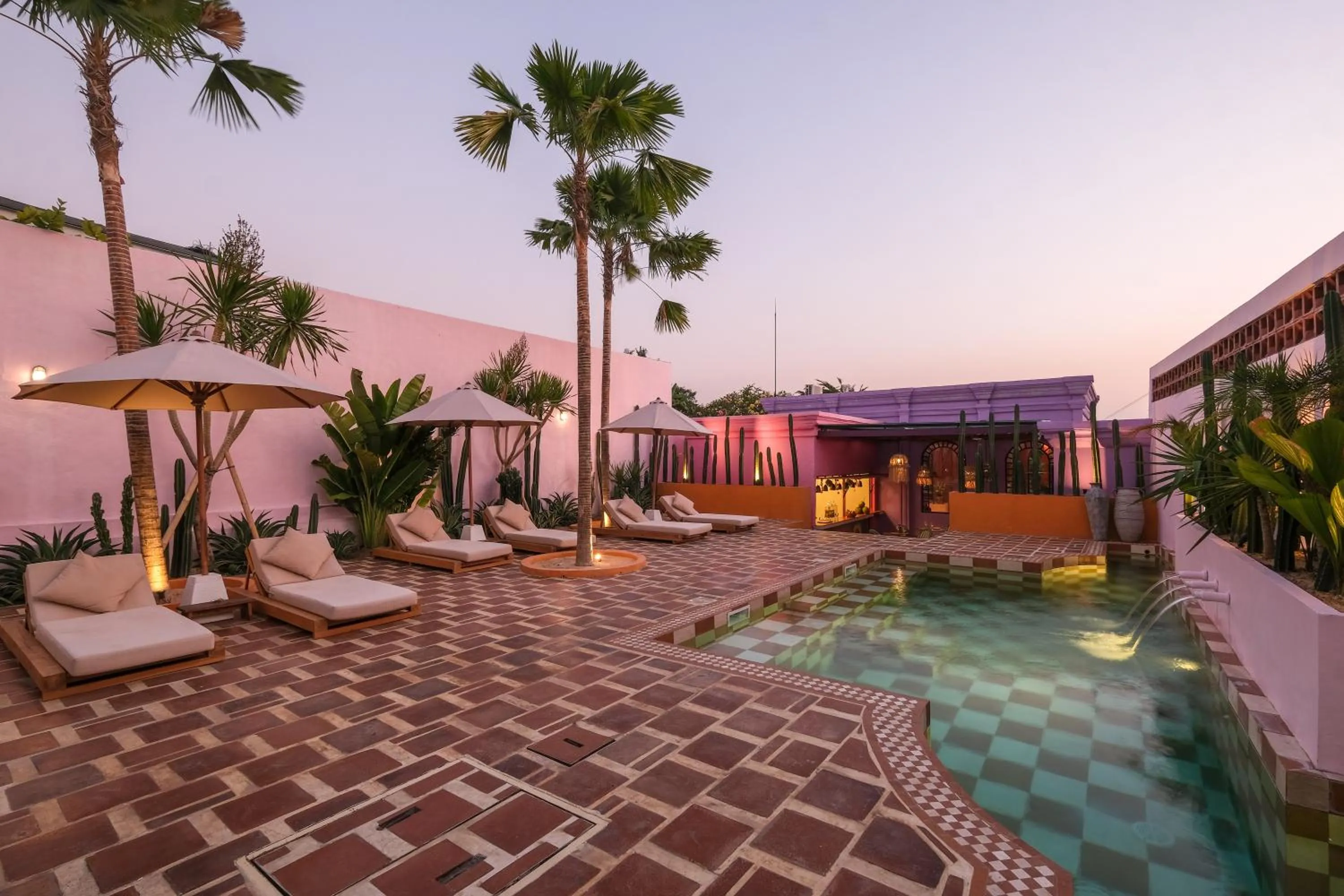 Pool view in El Barrio Boutique Hotel & Bar