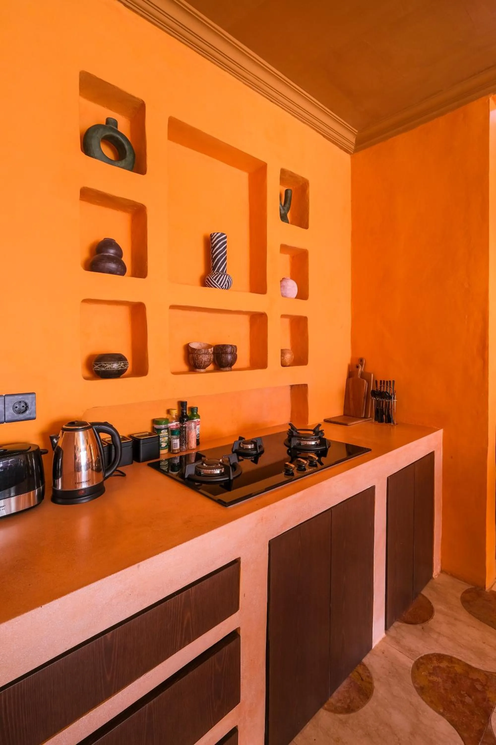 Kitchen or kitchenette in El Barrio Boutique Hotel & Bar