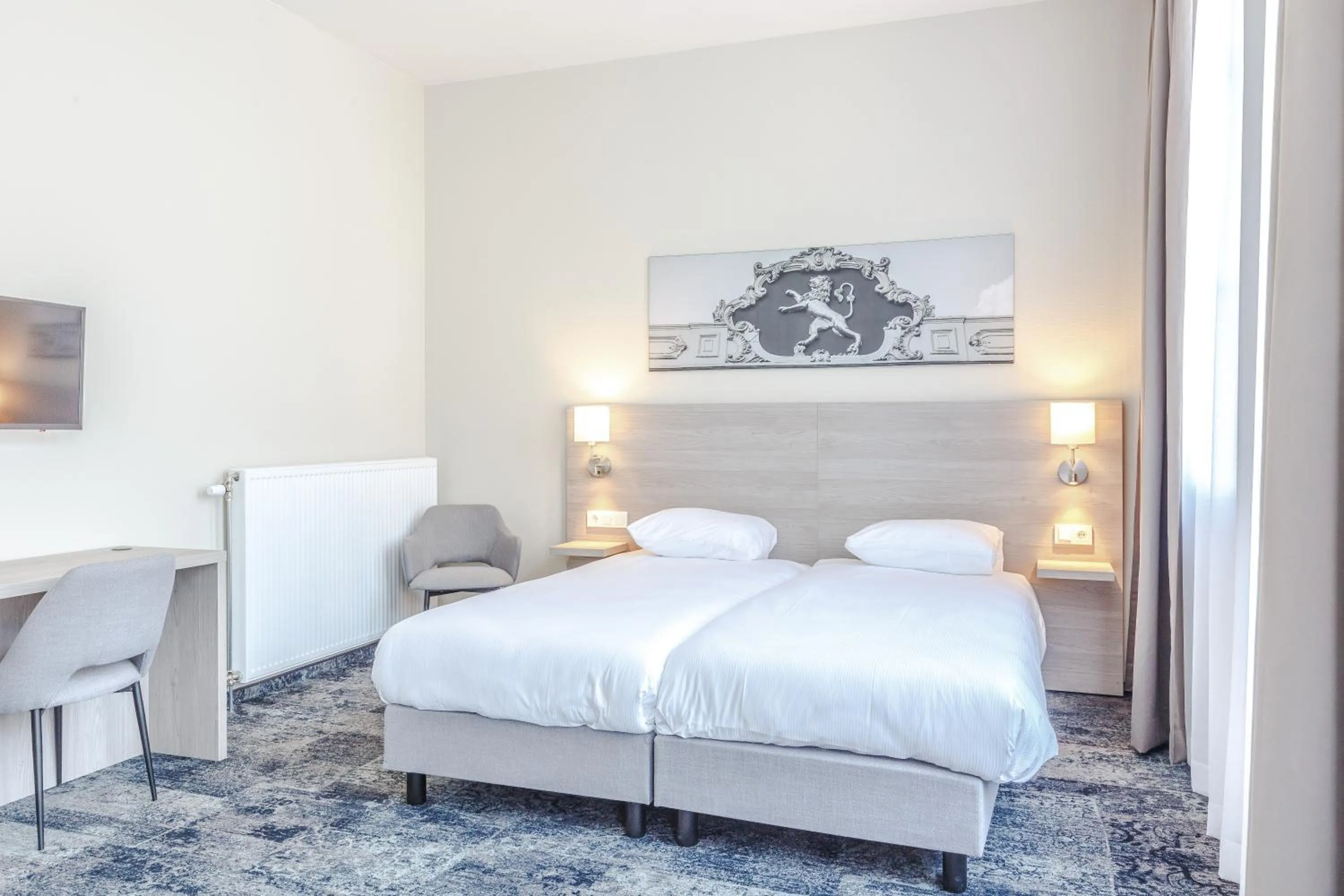 Bedroom, Bed in Fletcher Hotel Paleis Stadhouderlijk Hof