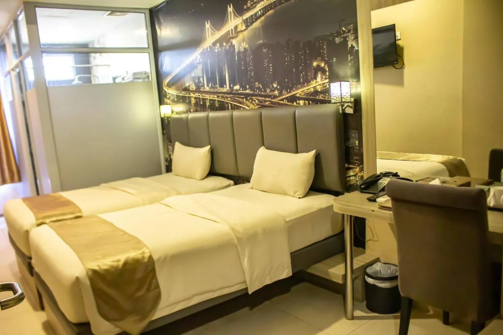 Bed in OS Hotel Tanjung Uncang