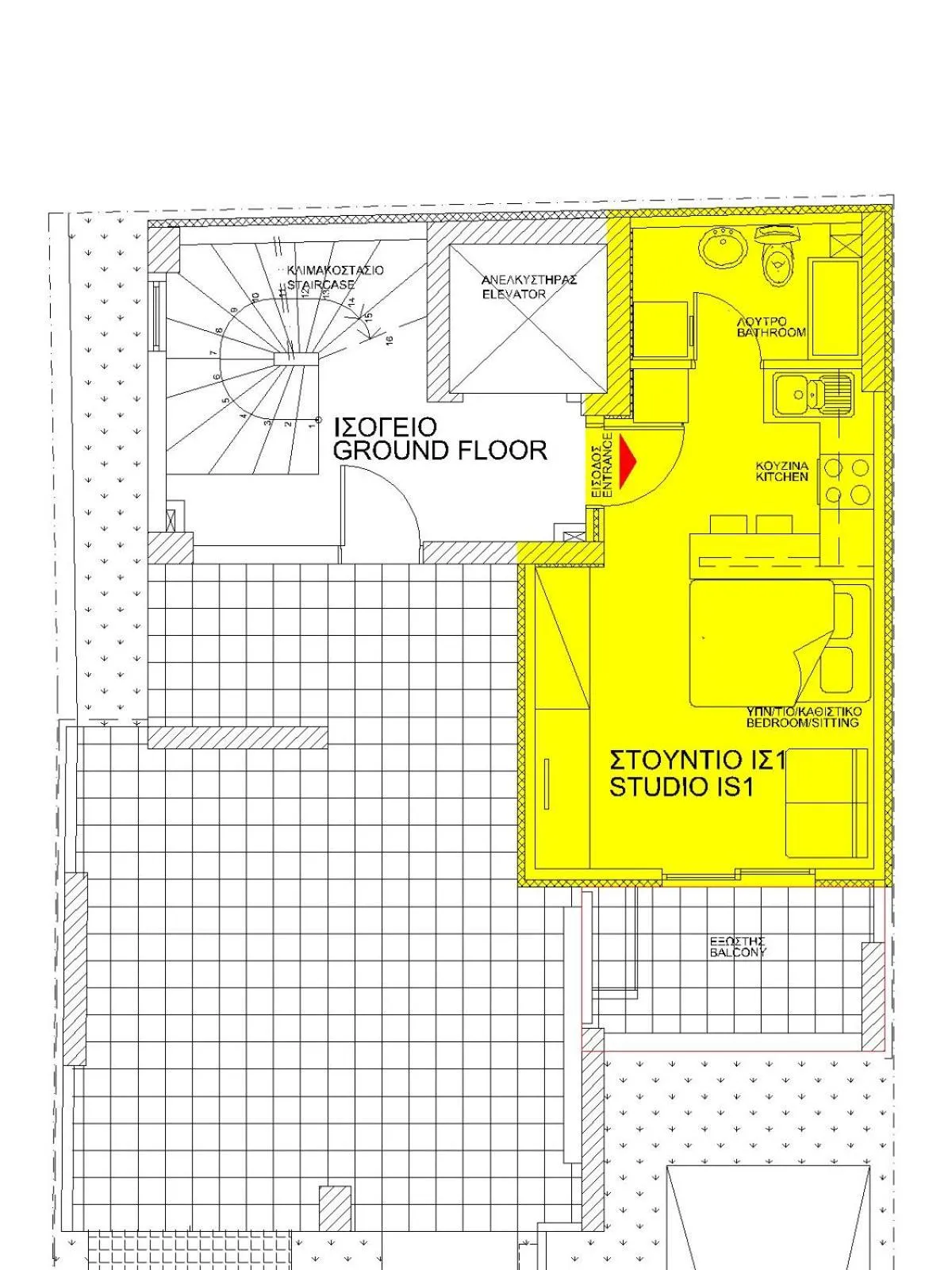 Floor plan in Elvita Apartments 4
