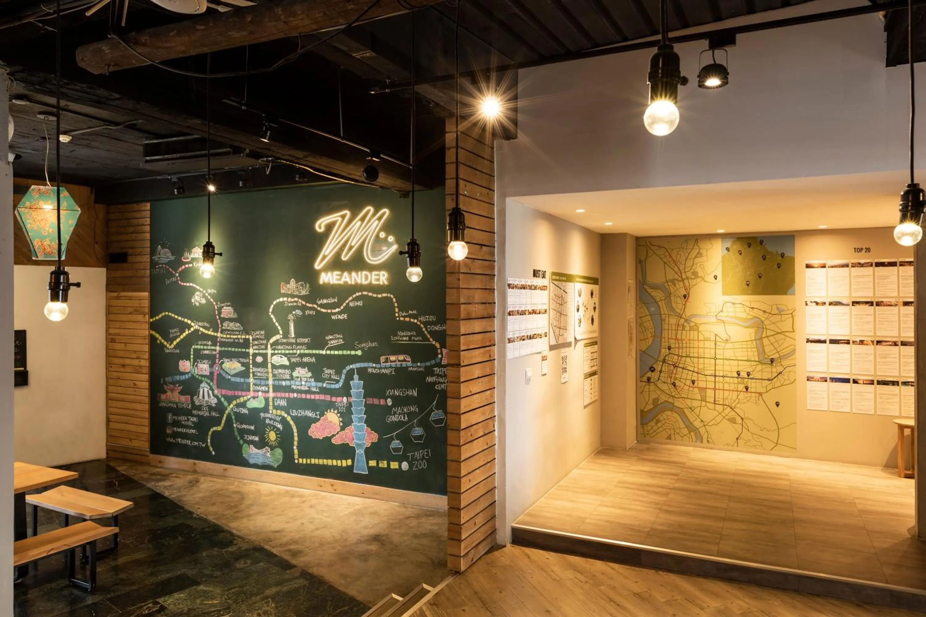 Decorative detail in MEANDER Taipei