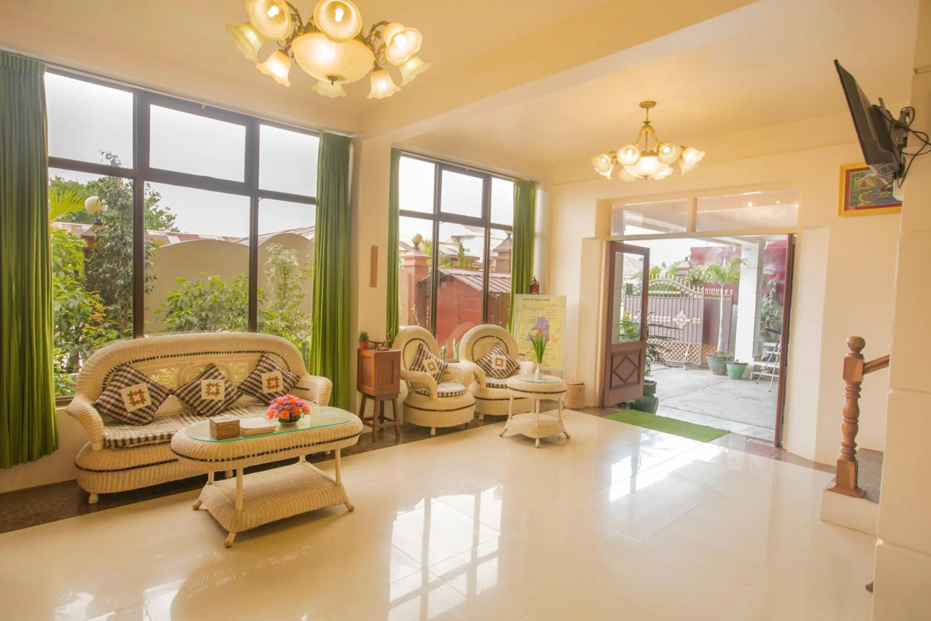 Lobby or reception in Inle Apex Hotel