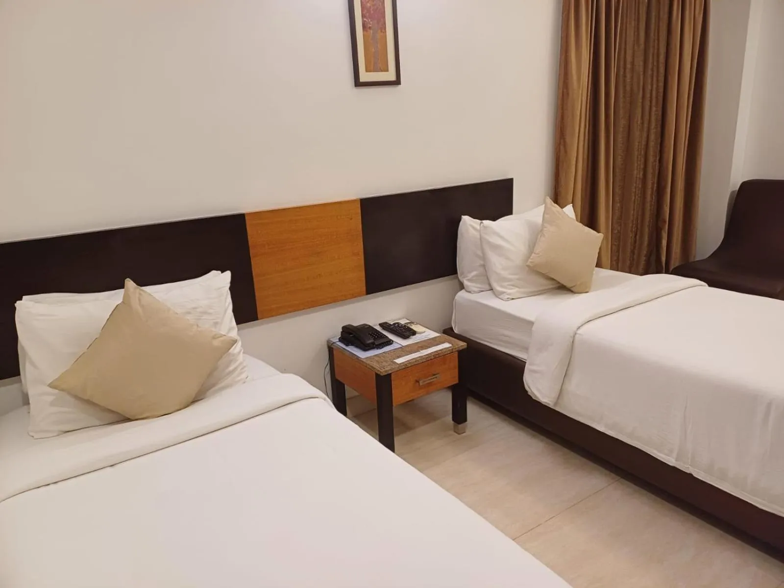 Bed in D and A BOUTIQUE HOTEL PERUNGUDI