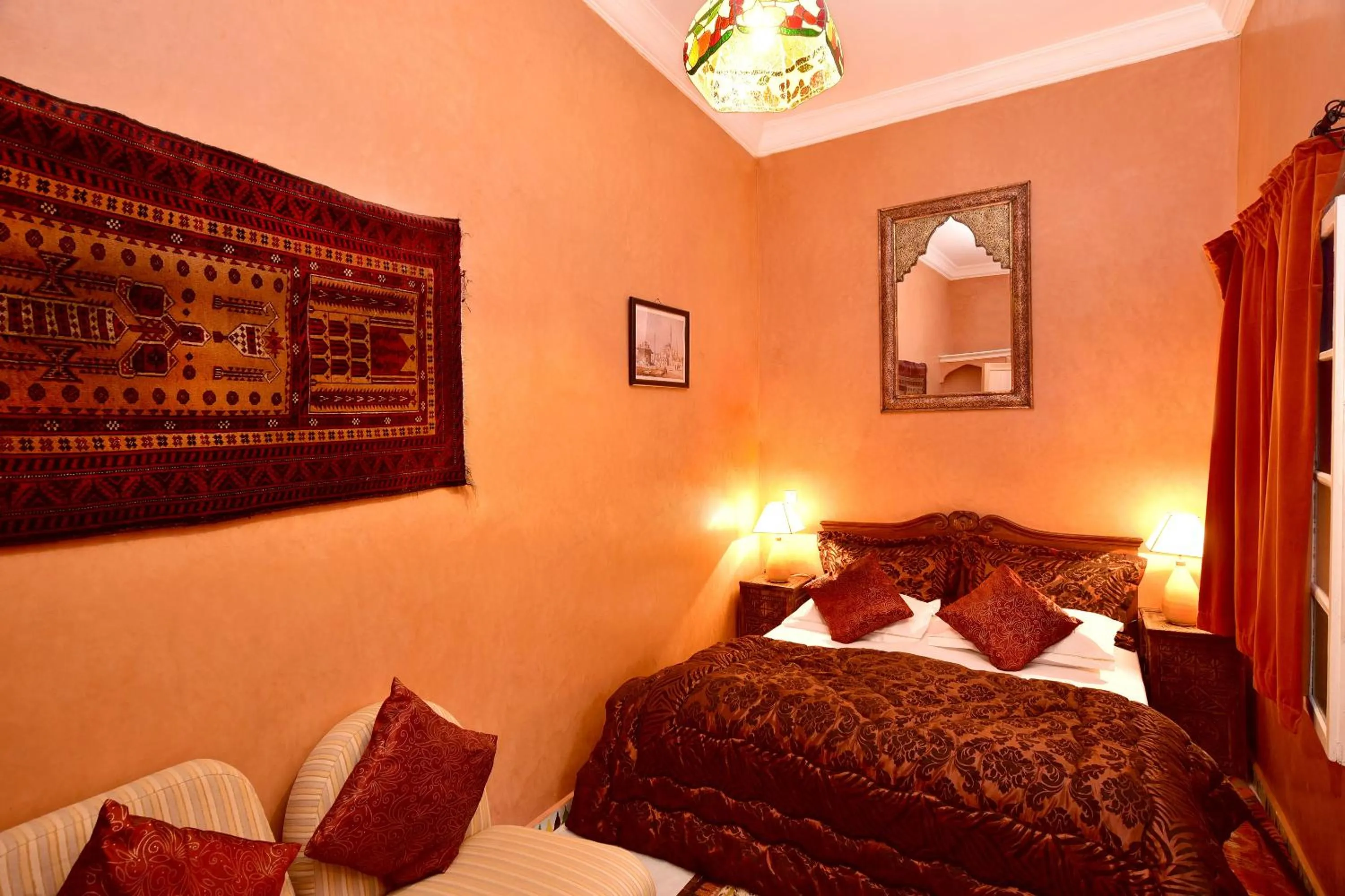 Bed in Riad Manissa