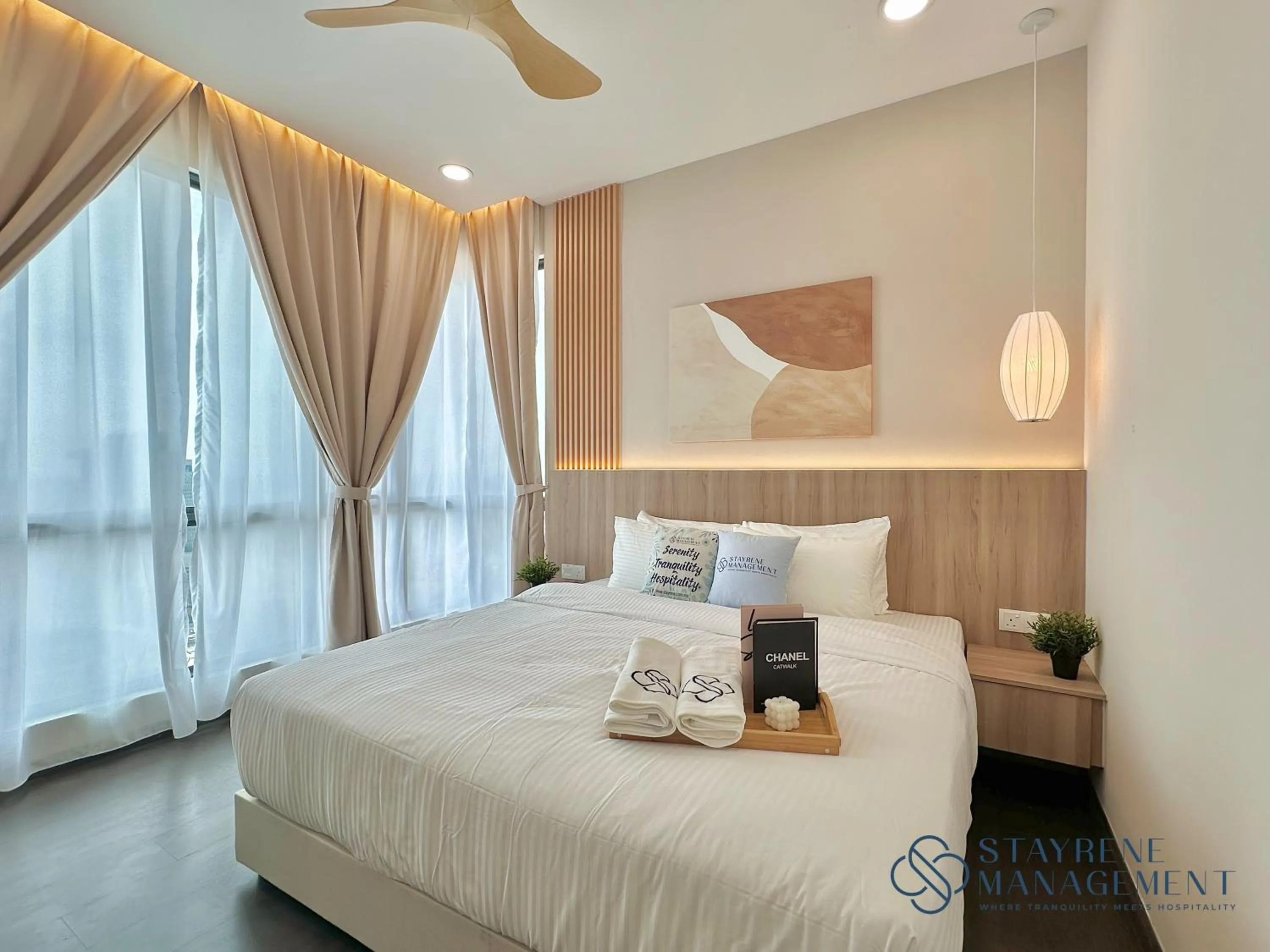 Bed in SKS Pavillion Residences by Stayrene