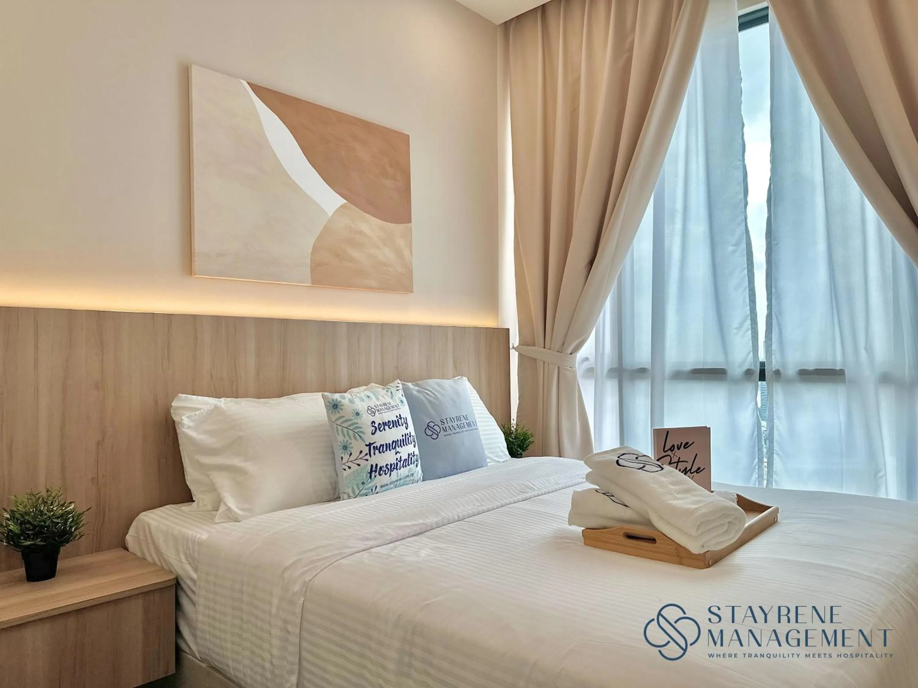 Bed in SKS Pavillion Residences by Stayrene