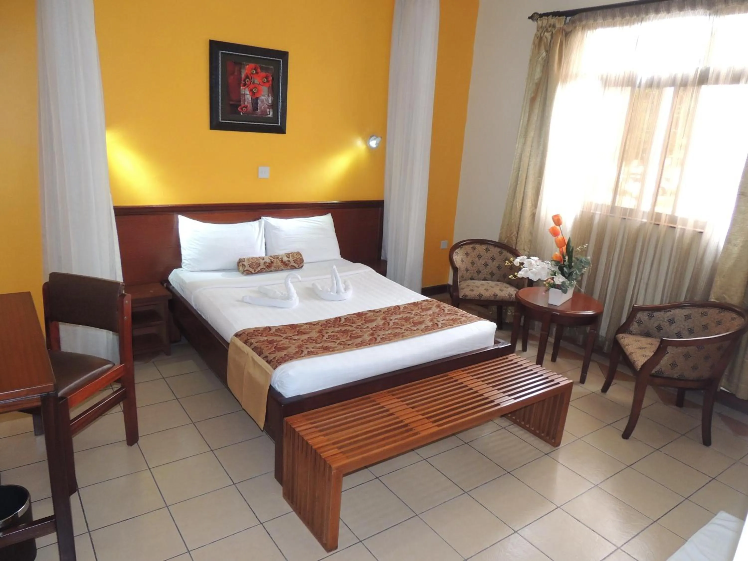 Bed in Hennessis Hotel