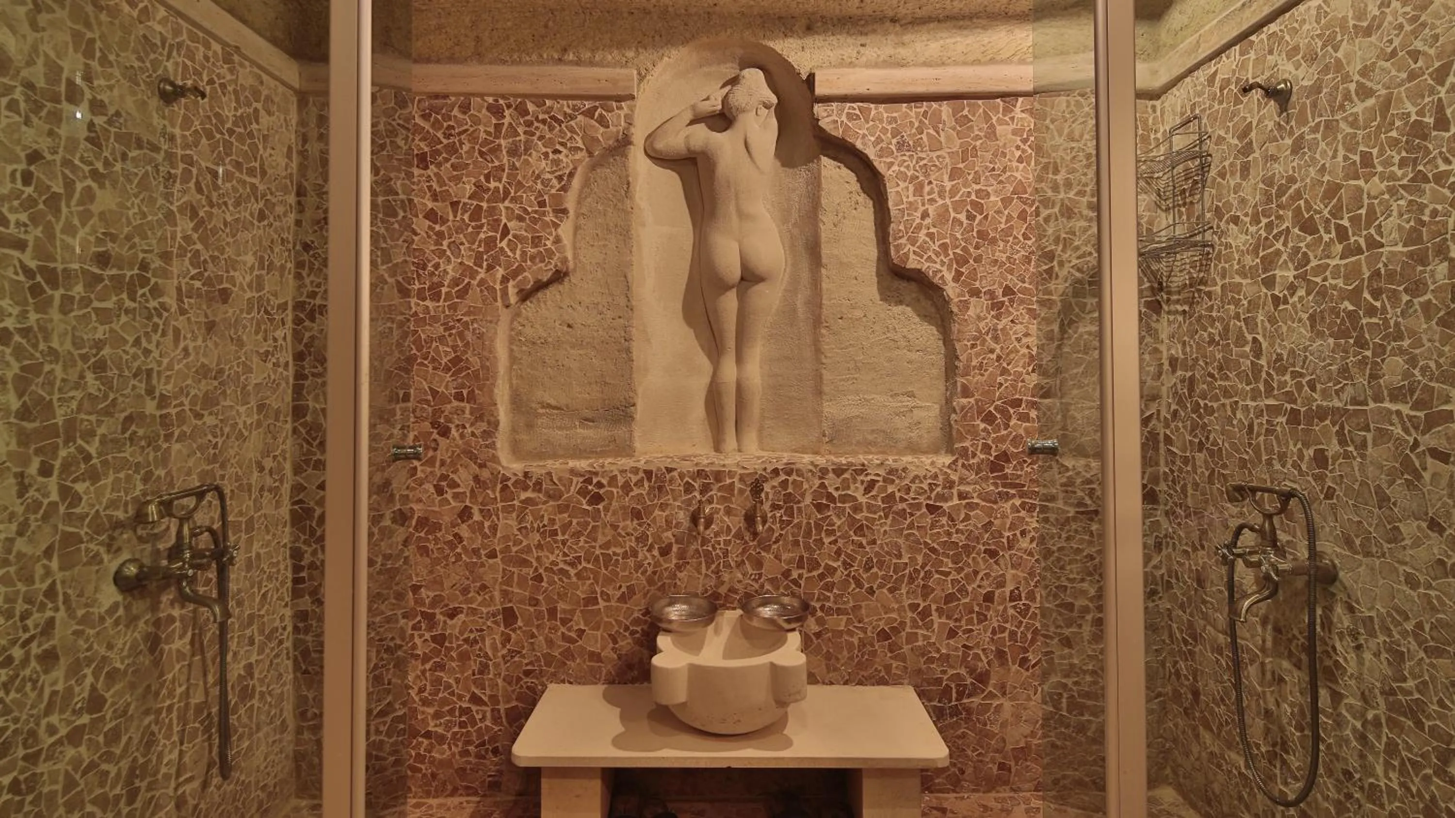 Shower in Phocas Cave Suites