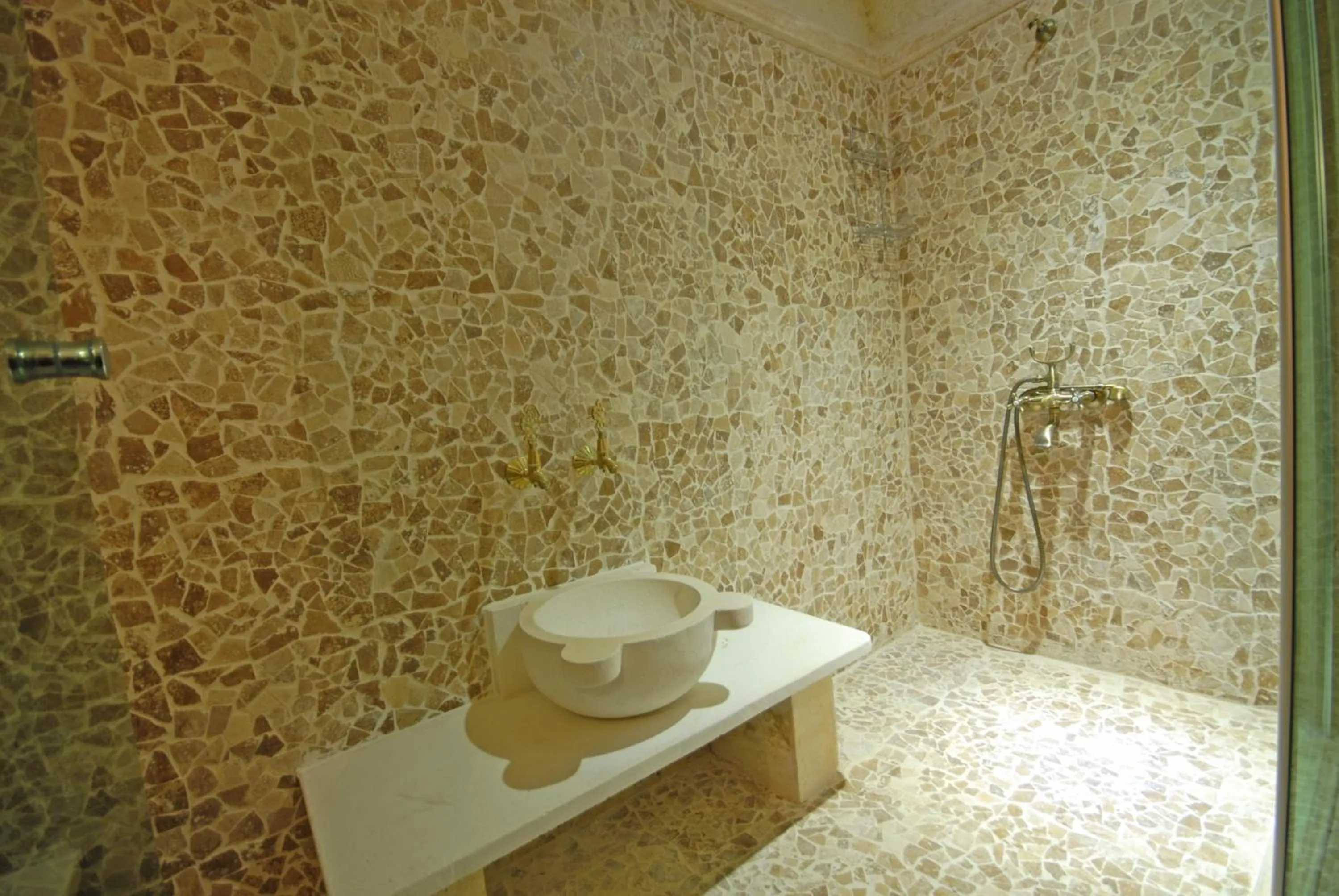 Shower in Phocas Cave Suites