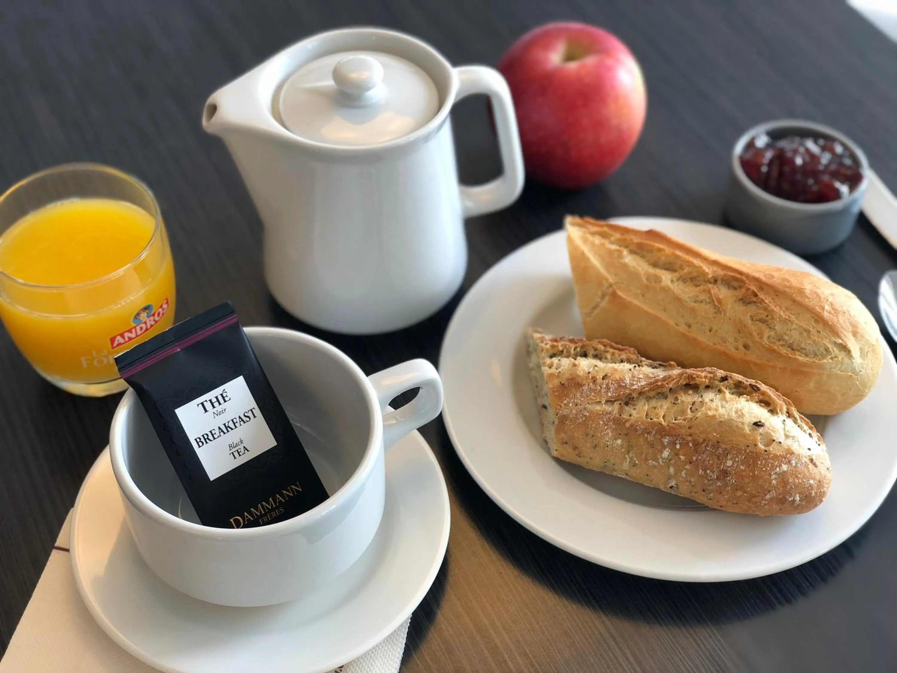 Buffet breakfast in Brit Hotel Mayenne