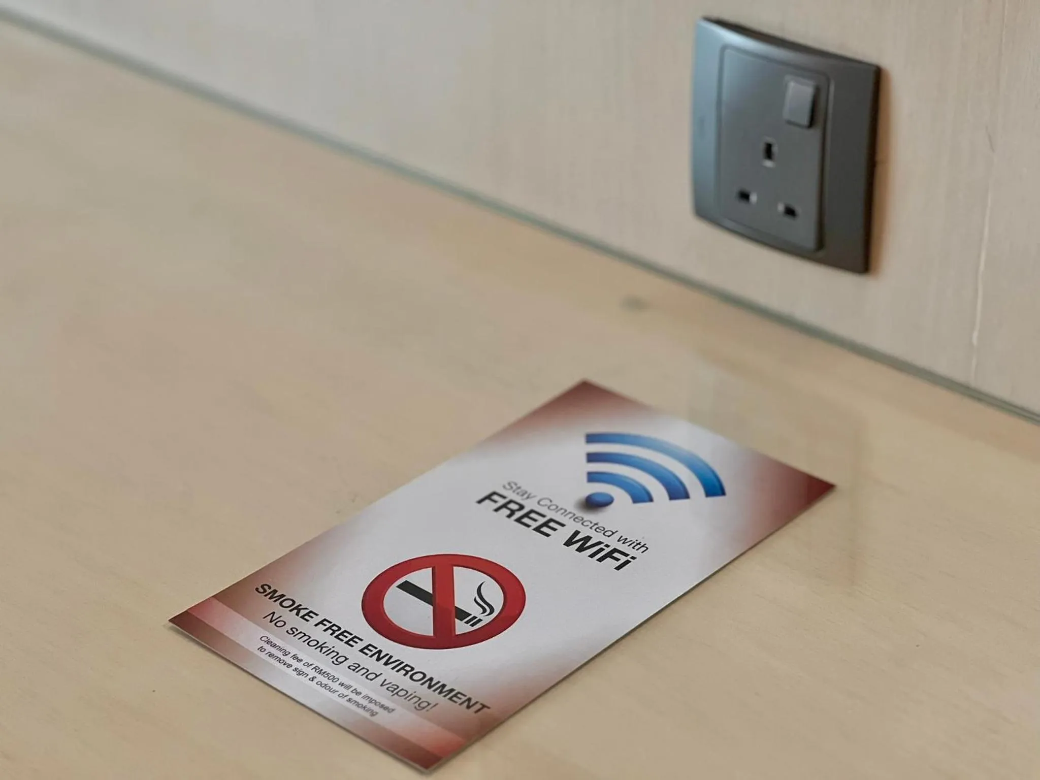 Text overlay in Imperial Hotel Kuching