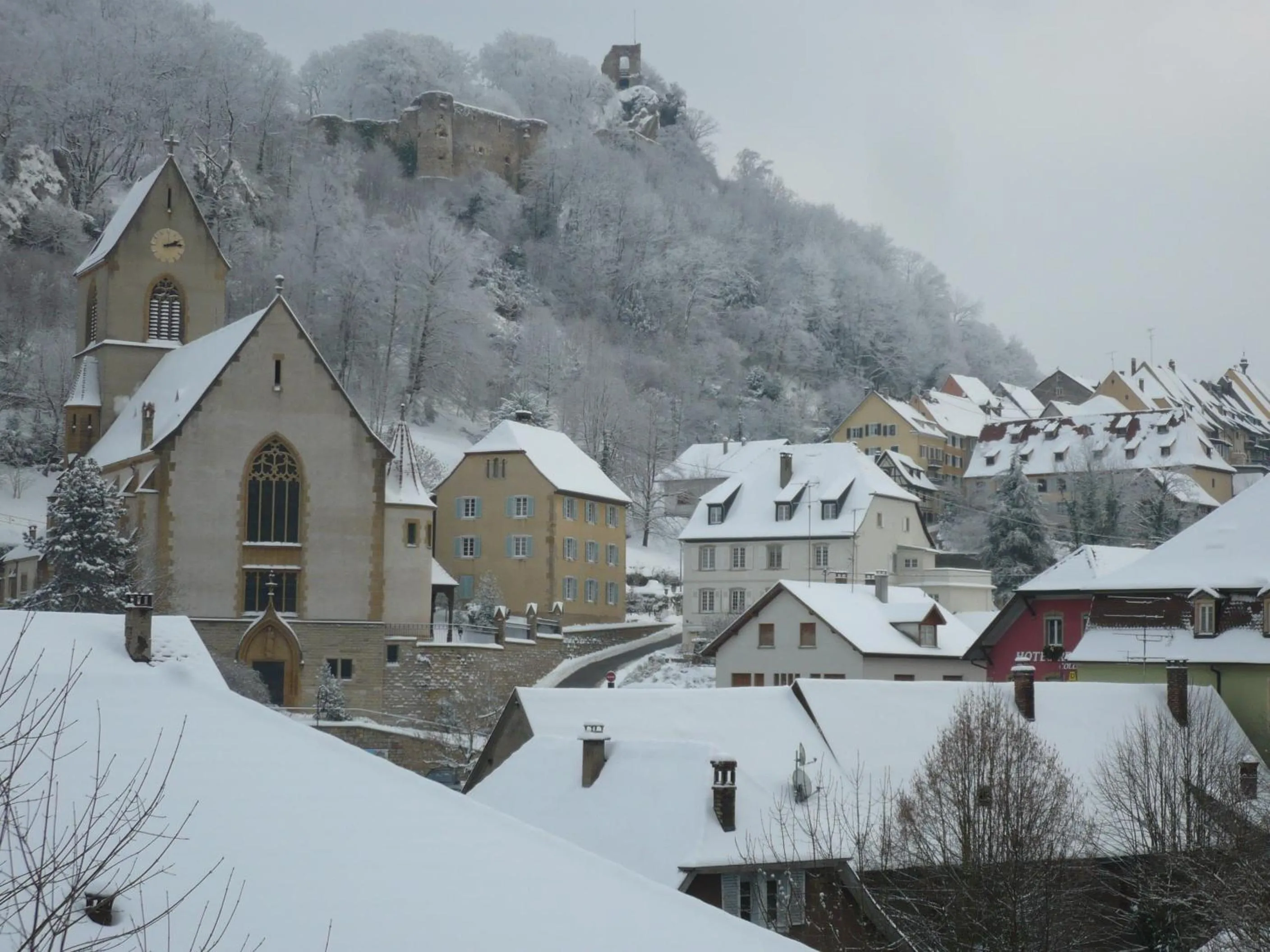 Winter in La Maison des Fontaines d'Alsace