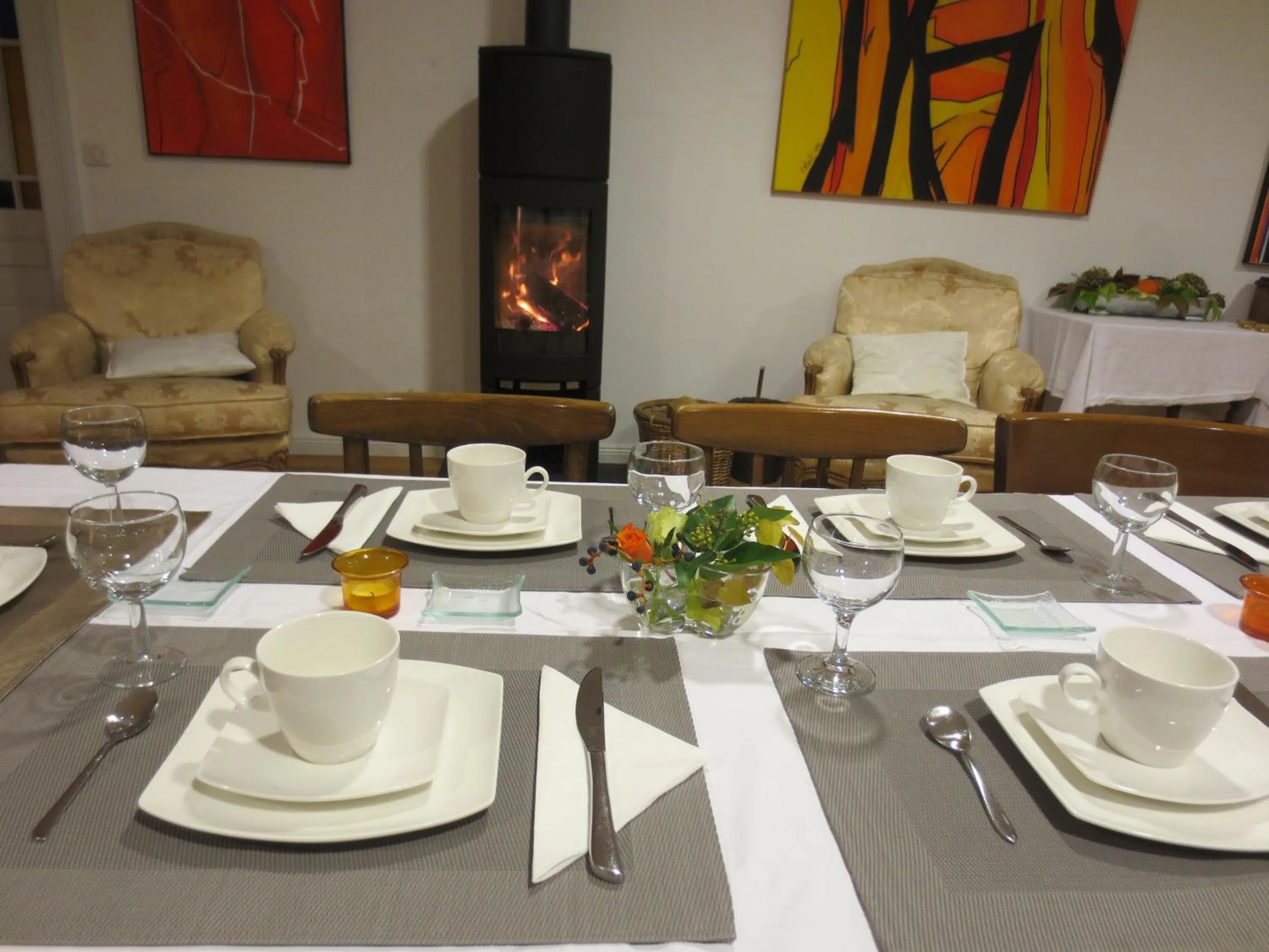 Food and drinks in La Maison des Fontaines d'Alsace