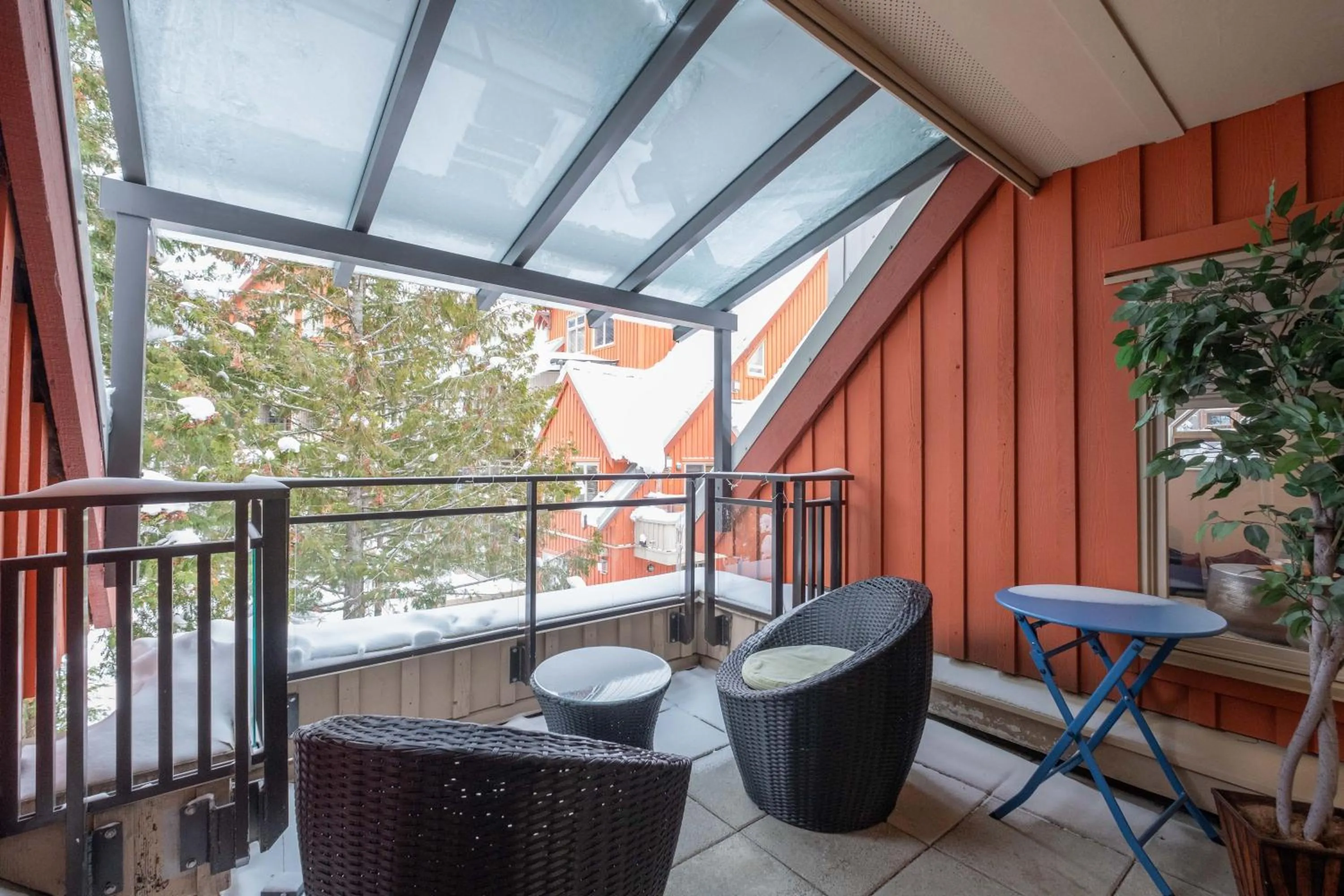 Balcony/Terrace in Lake Placid Lodge by Outpost Whistler