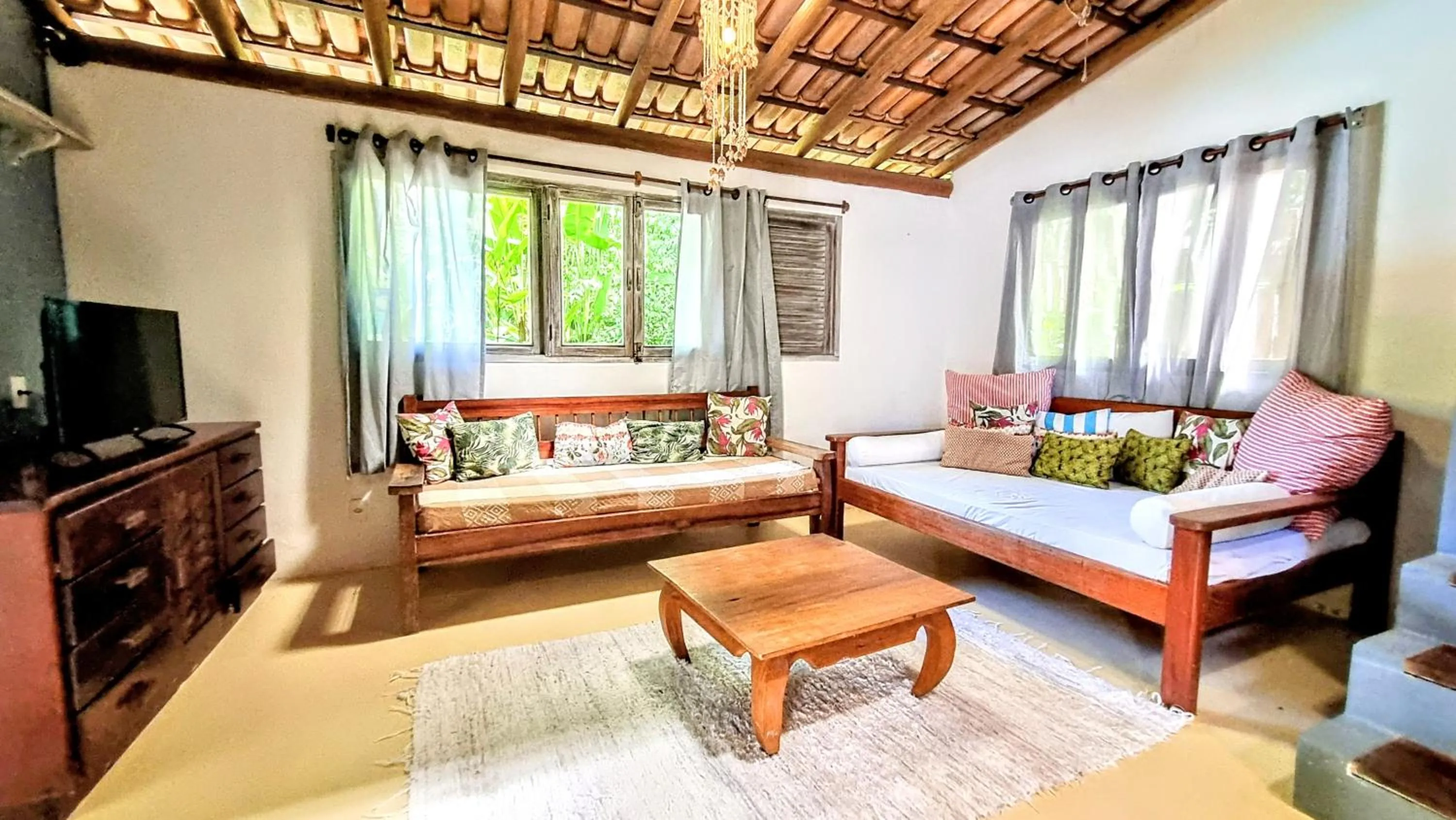 TV and multimedia, Bed in Vila Pitanga Trancoso