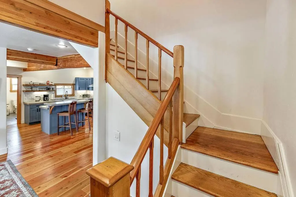 Kitchen or kitchenette in The Mountain House by WanderLodges