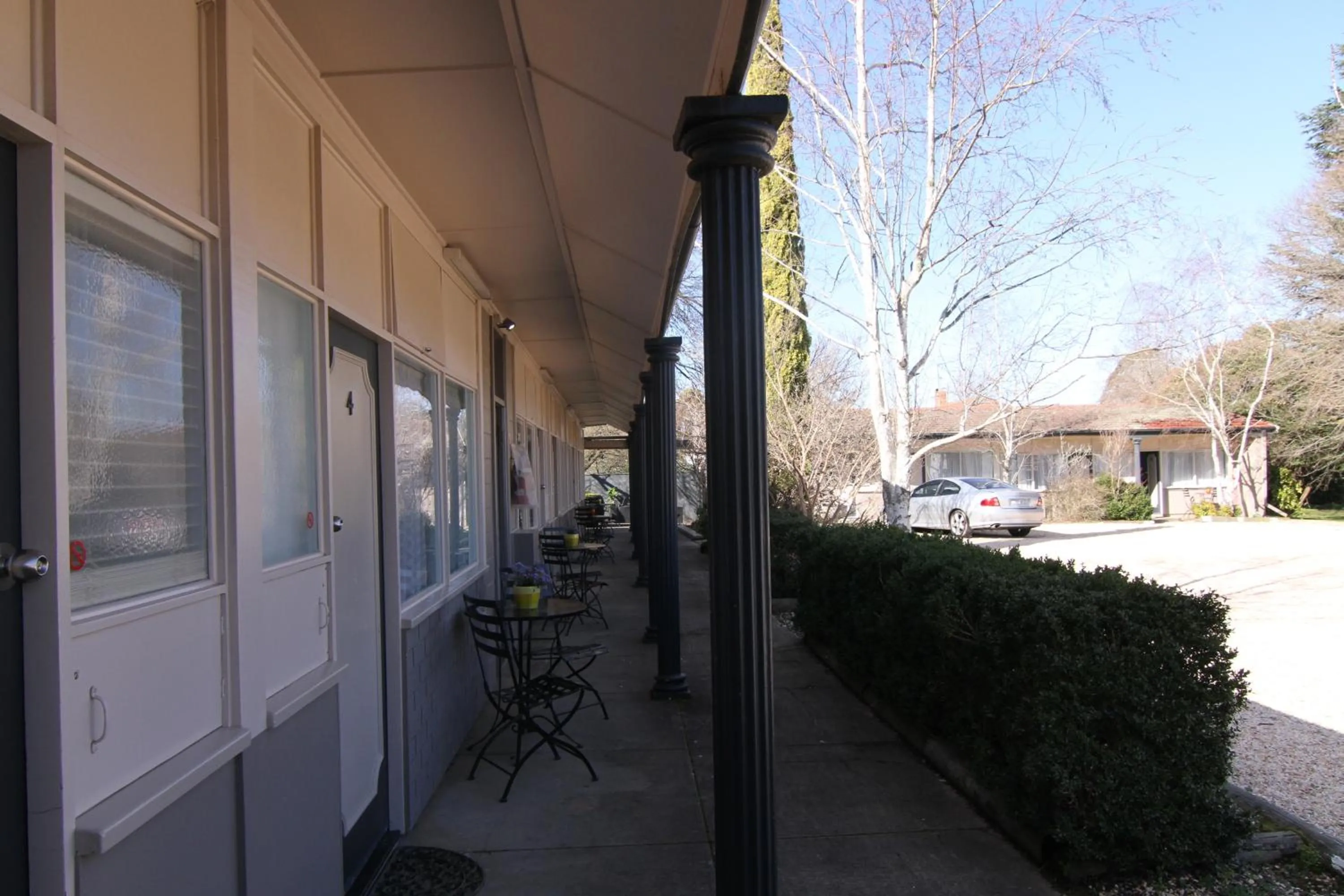 Patio in Motel Melrose