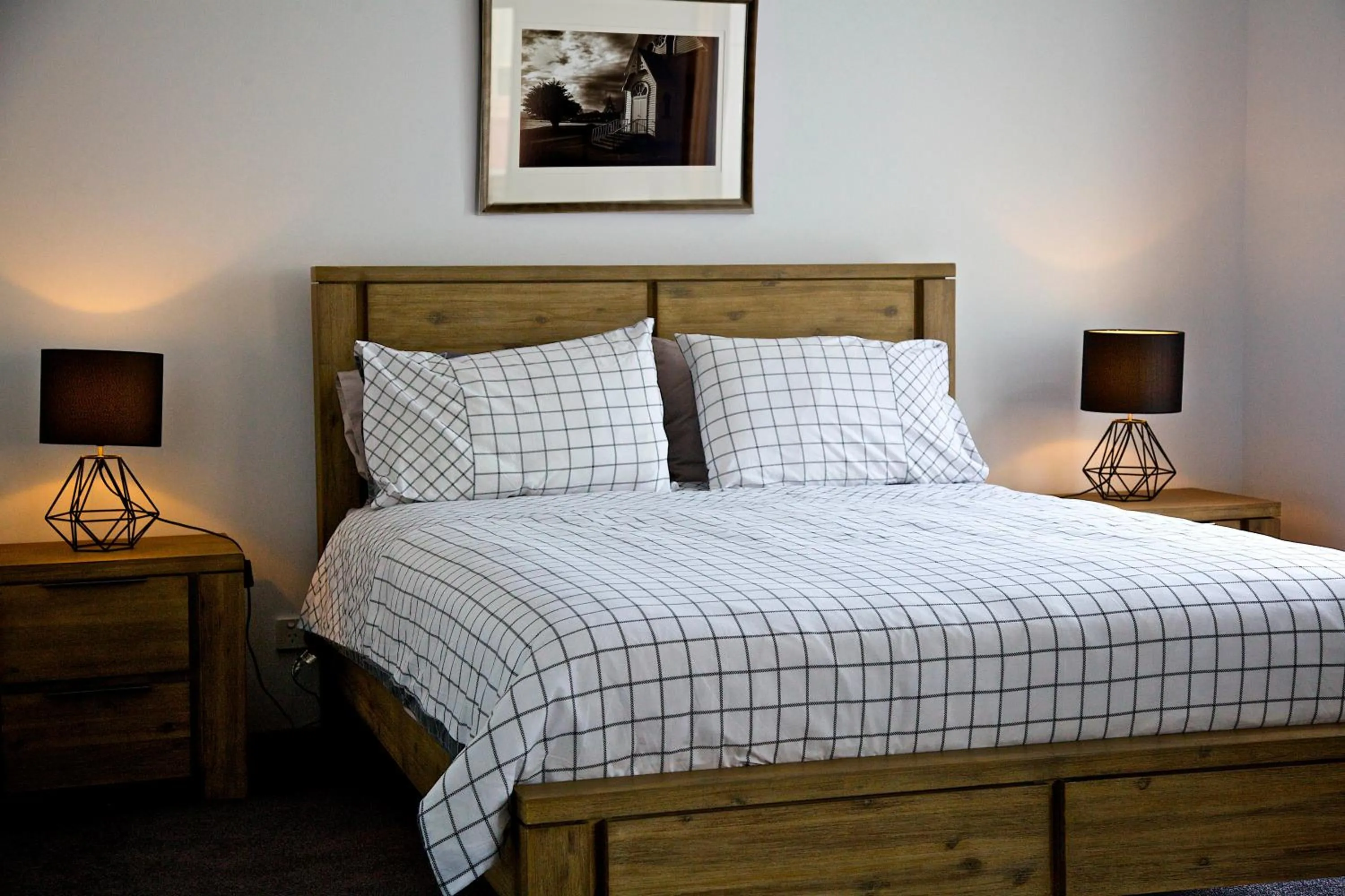 Bed in Penguin Beachfront Apartments