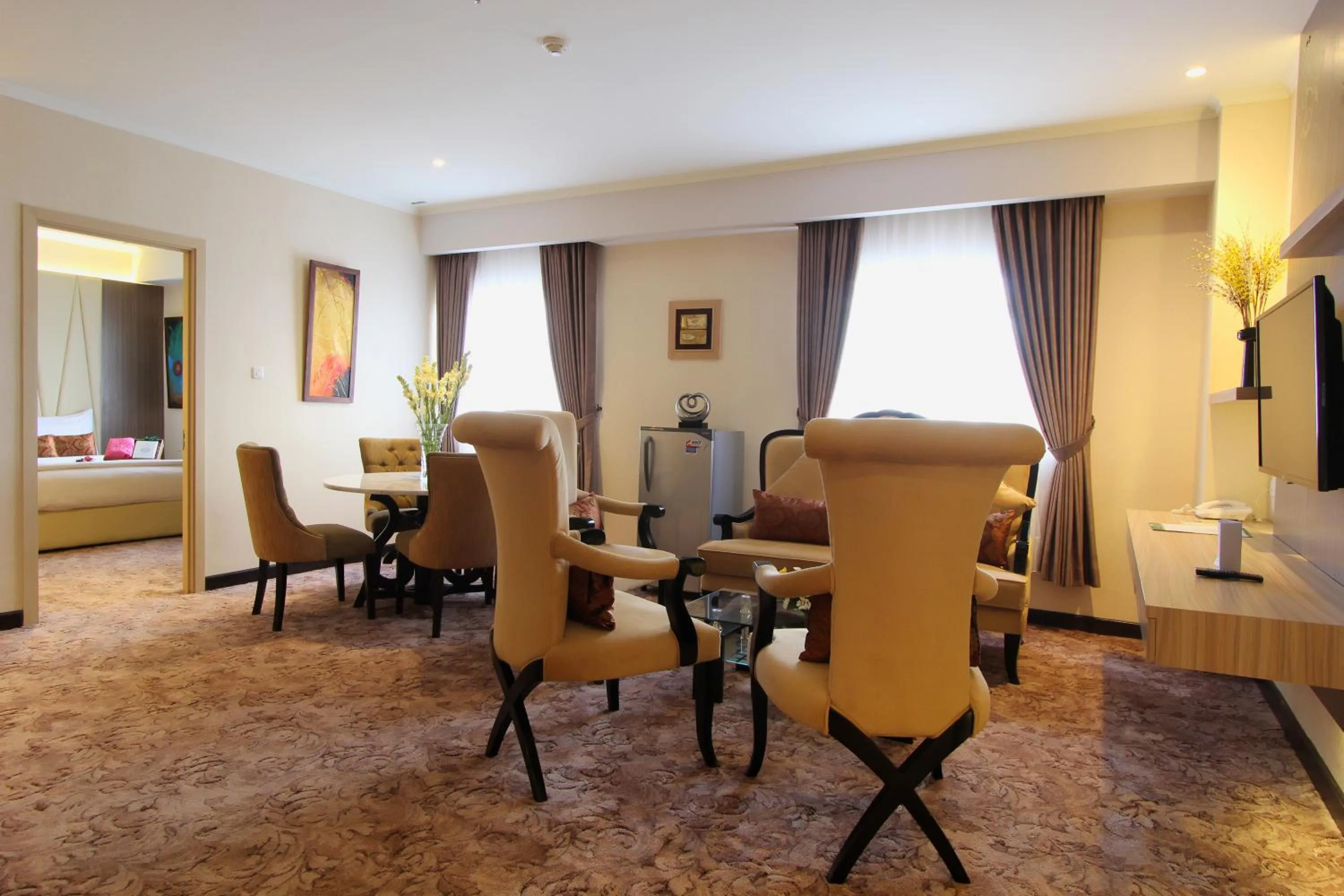 Living room in Lorin Syariah Solo Hotel