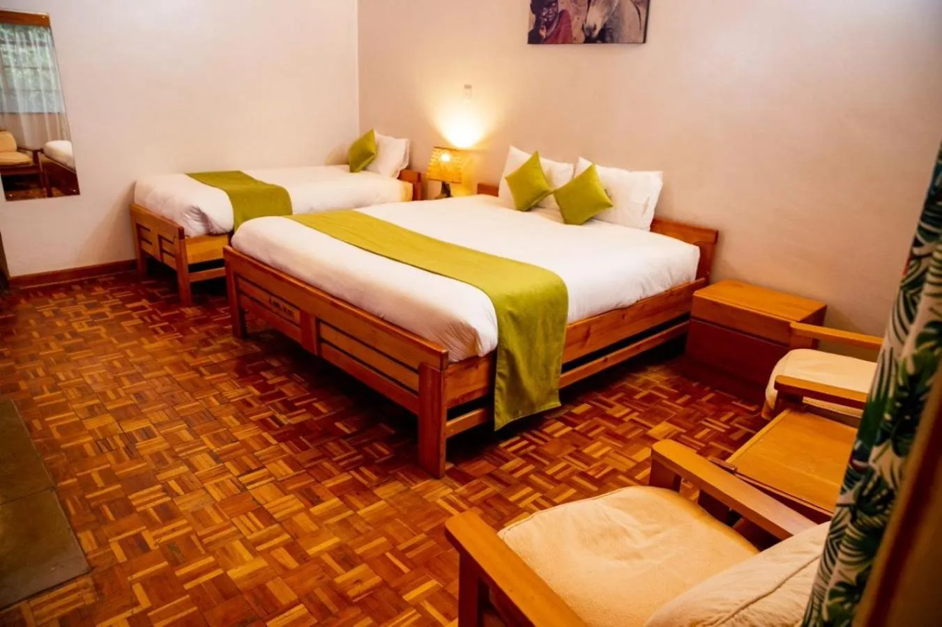 Property building, Bed in Naro Moru River Lodge