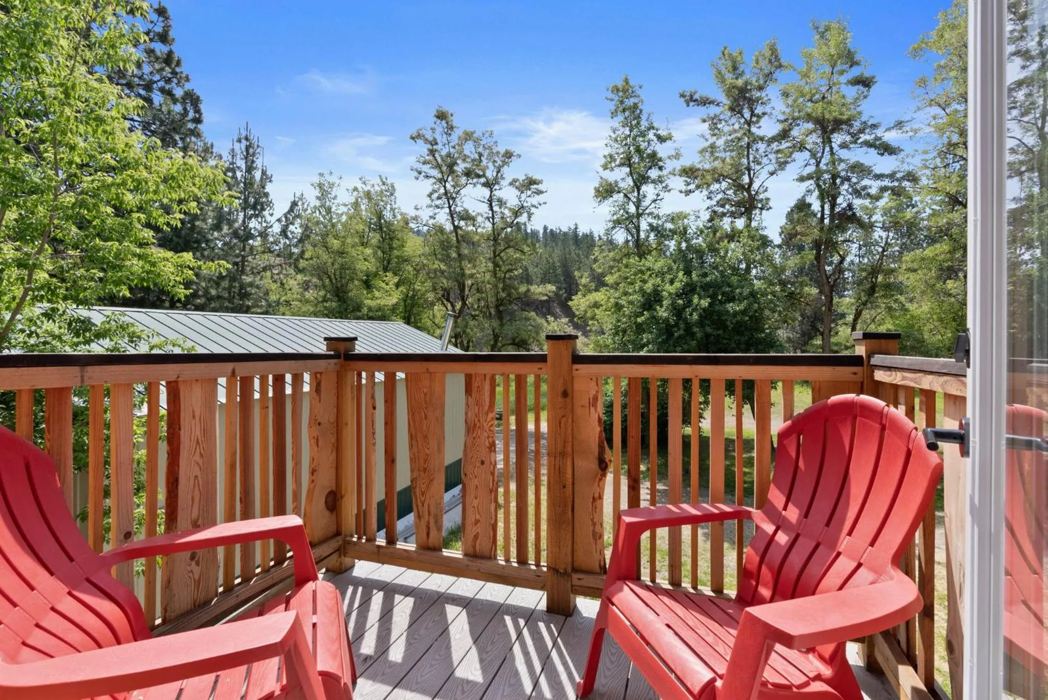Patio in Lake Village Lodge