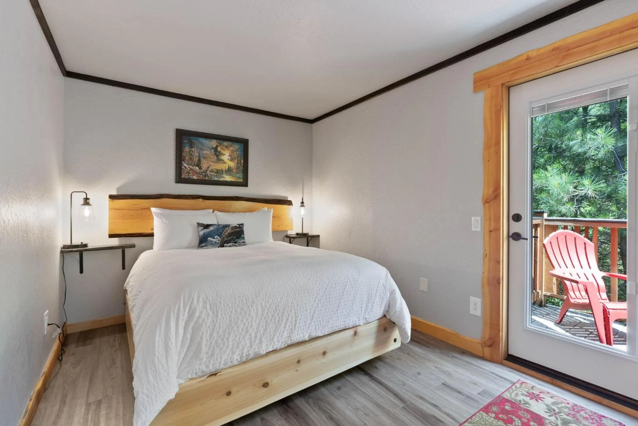 Bed in Lake Village Lodge