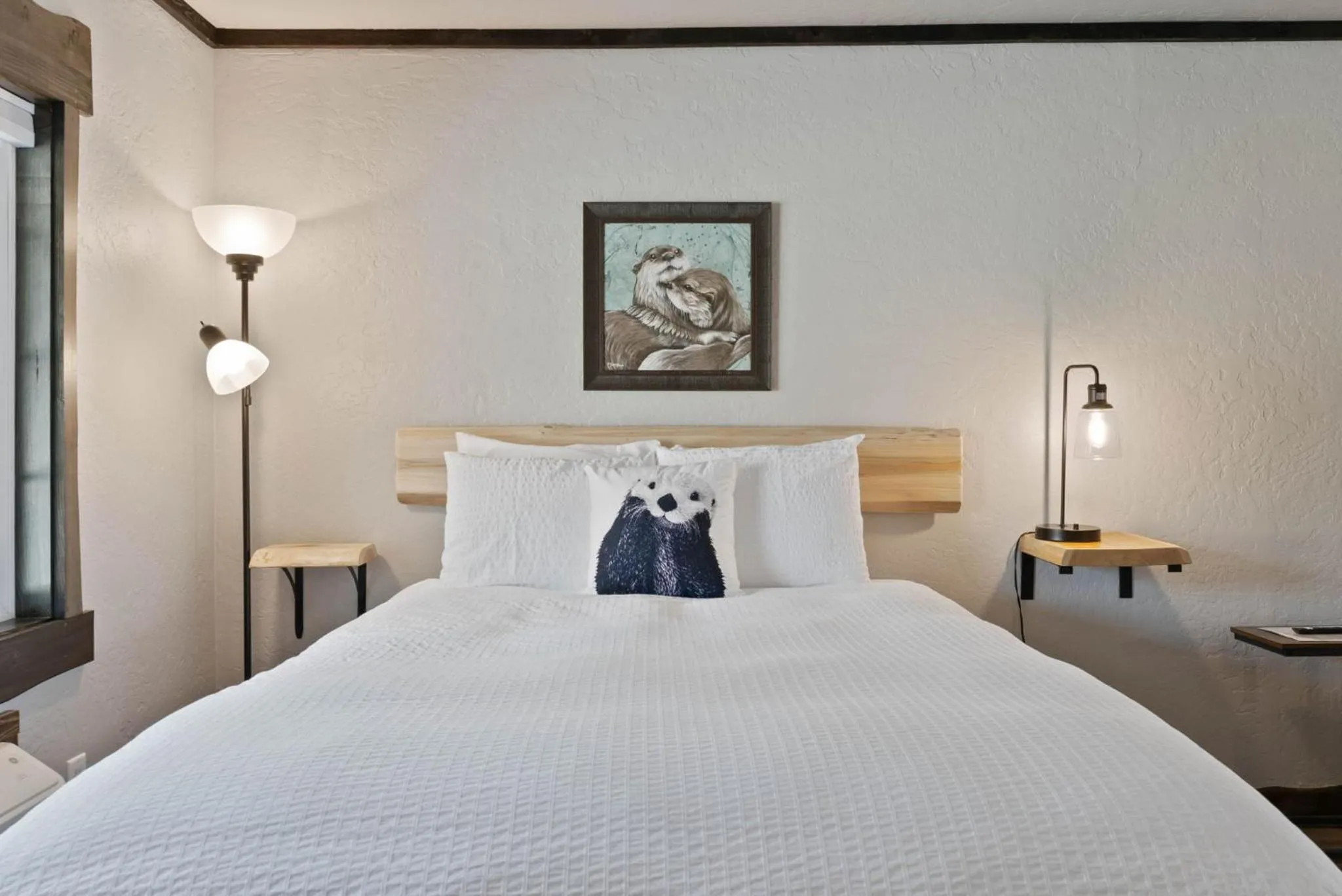 Bed in Lake Village Lodge