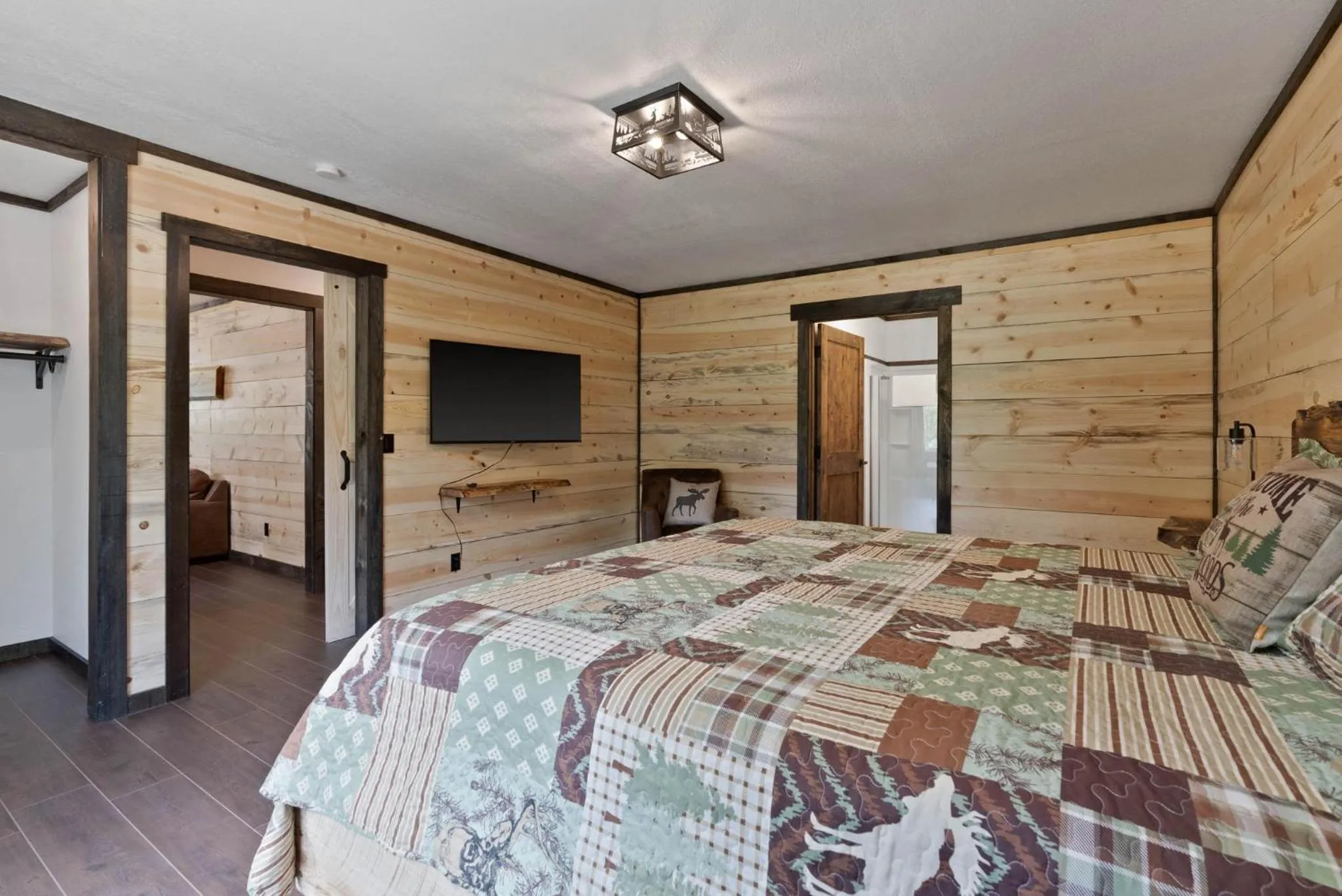 Bed in Lake Village Lodge