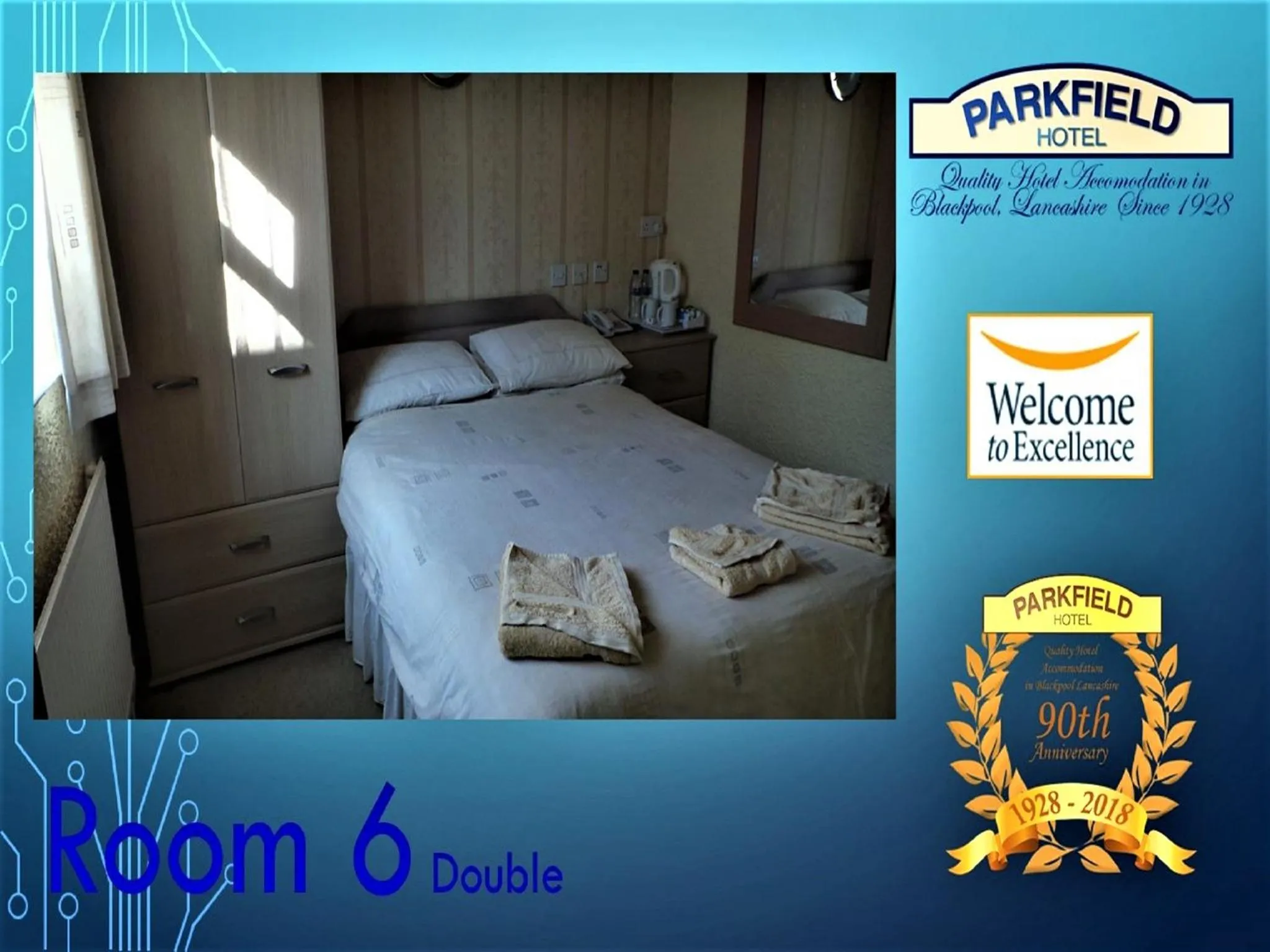 Bed in Parkfield Hotel