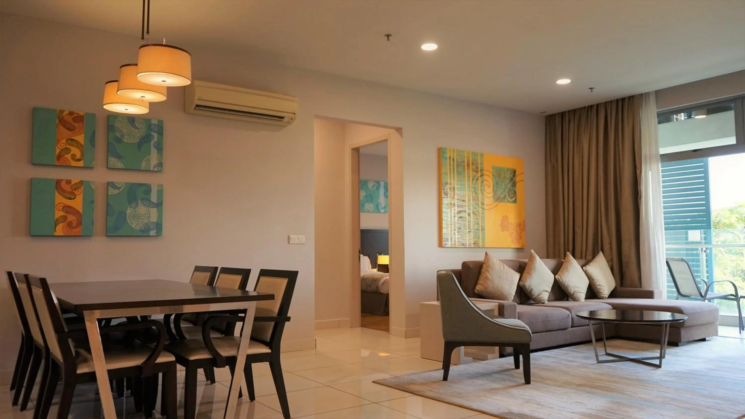 Living room in Marina Puteri Harbour Johor by Perfect Host