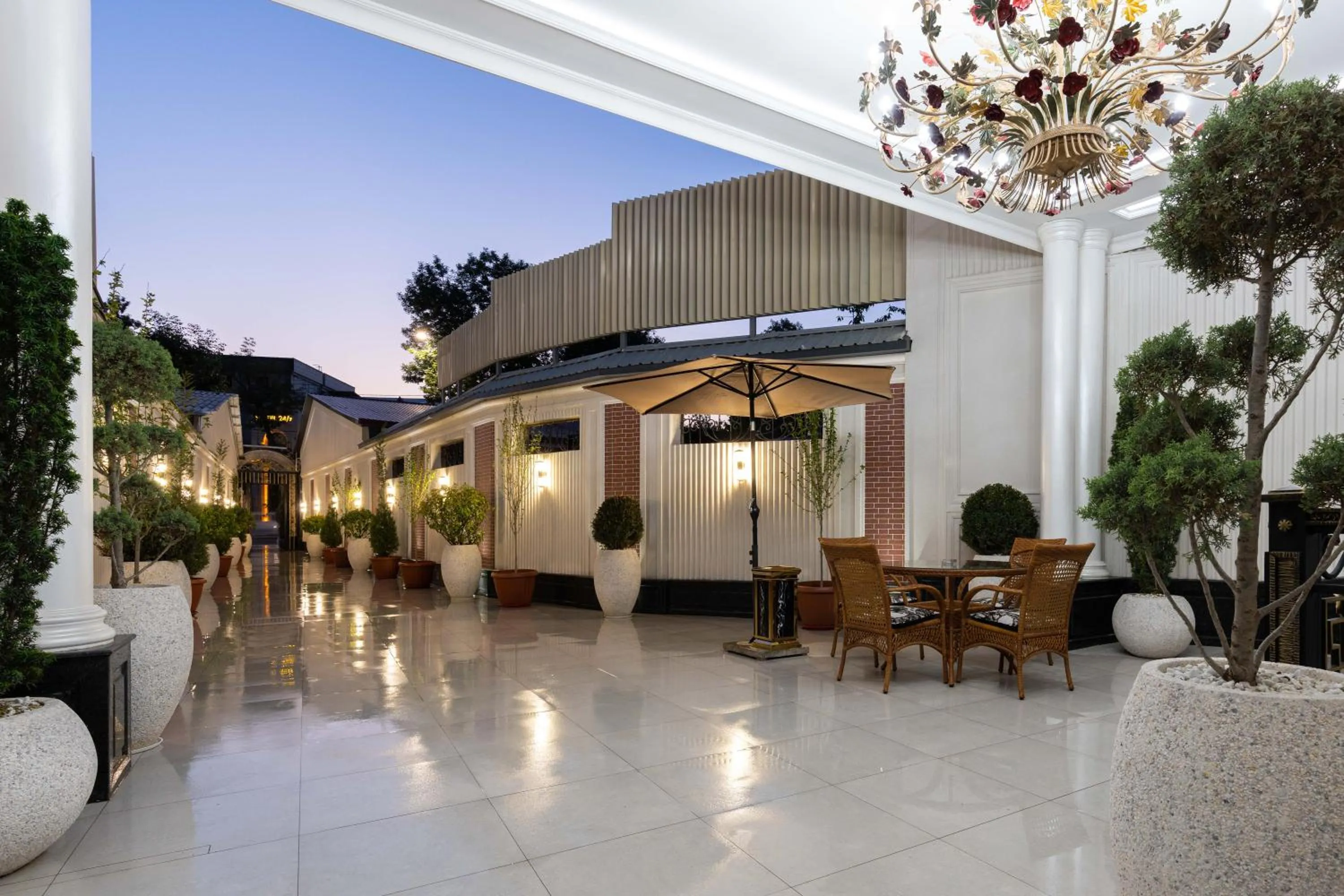 Property building in Aqua Hotel