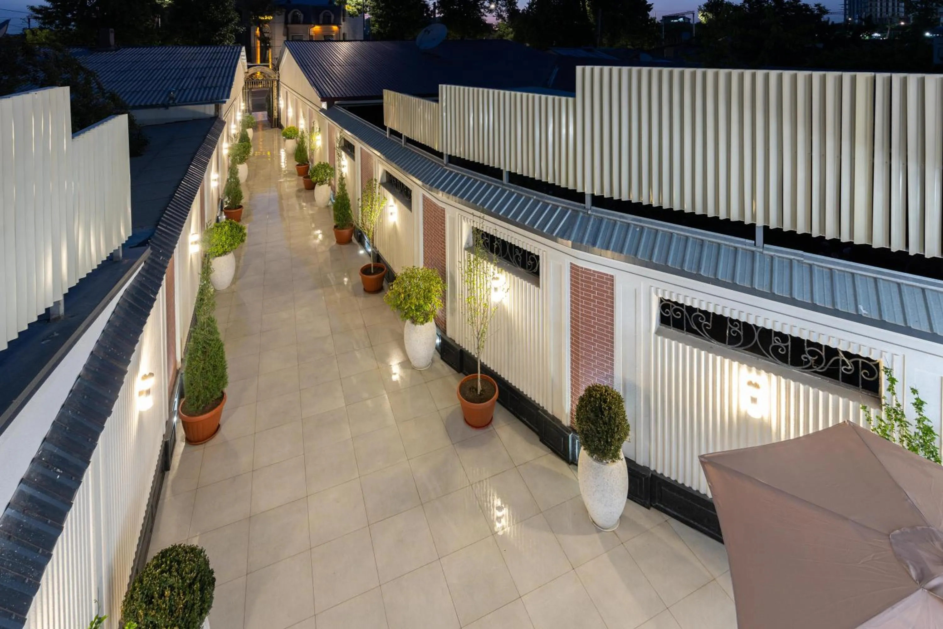 Property building in Aqua Hotel