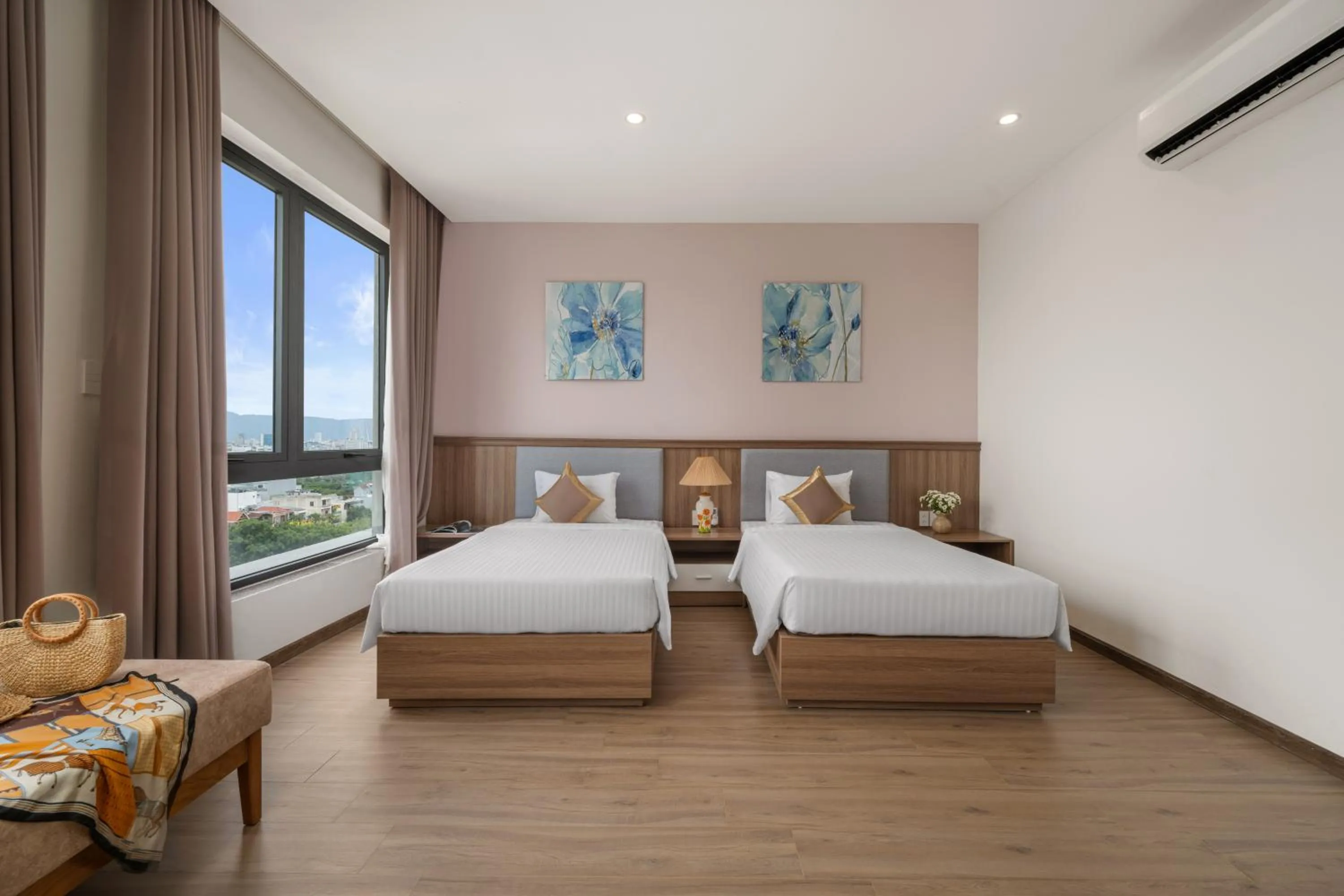 Bed in ATP Galaxy Hotel & Apartment Danang