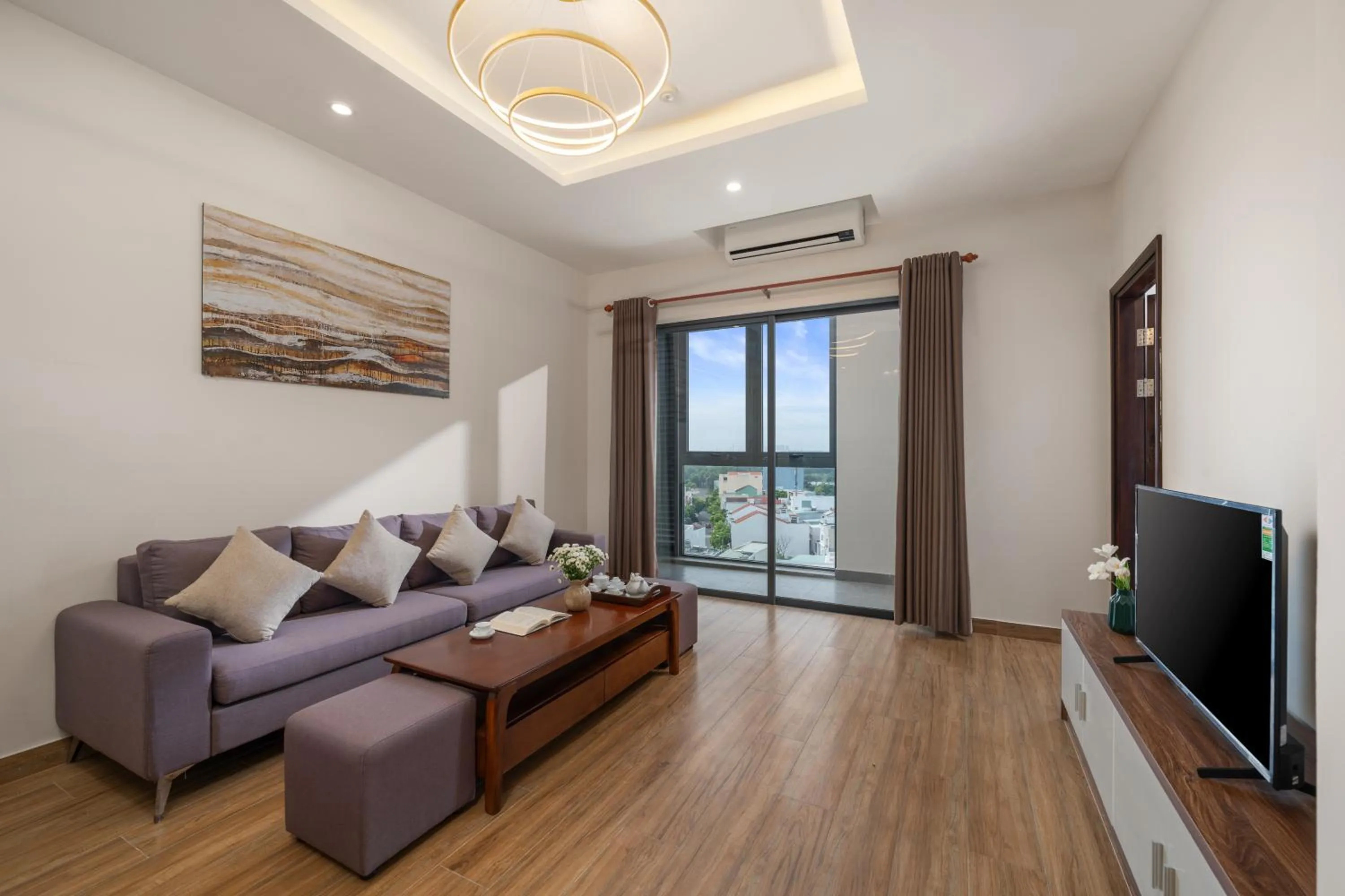 Living room in ATP Galaxy Hotel & Apartment Danang